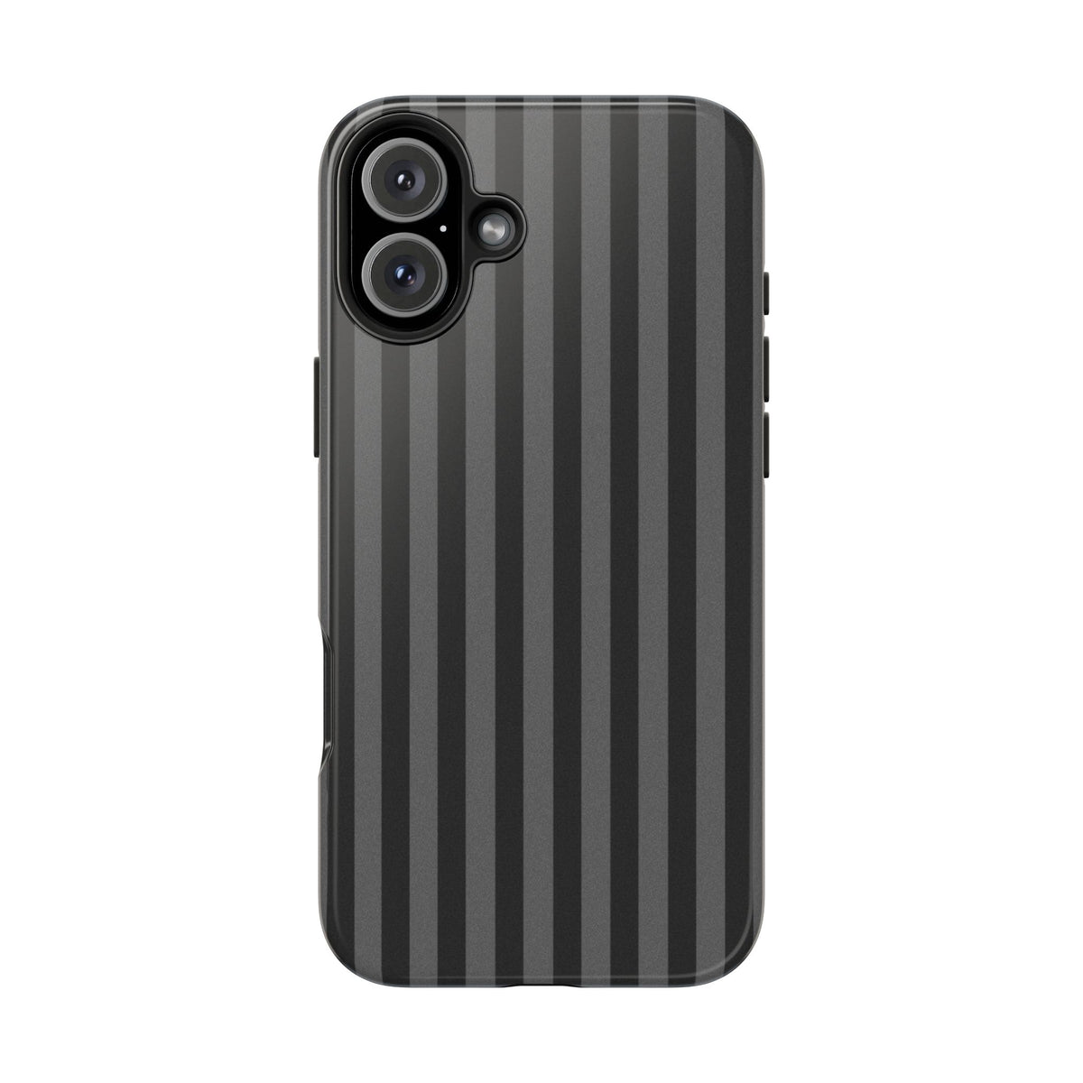 Dark Grey and Black Stripes Phone Case