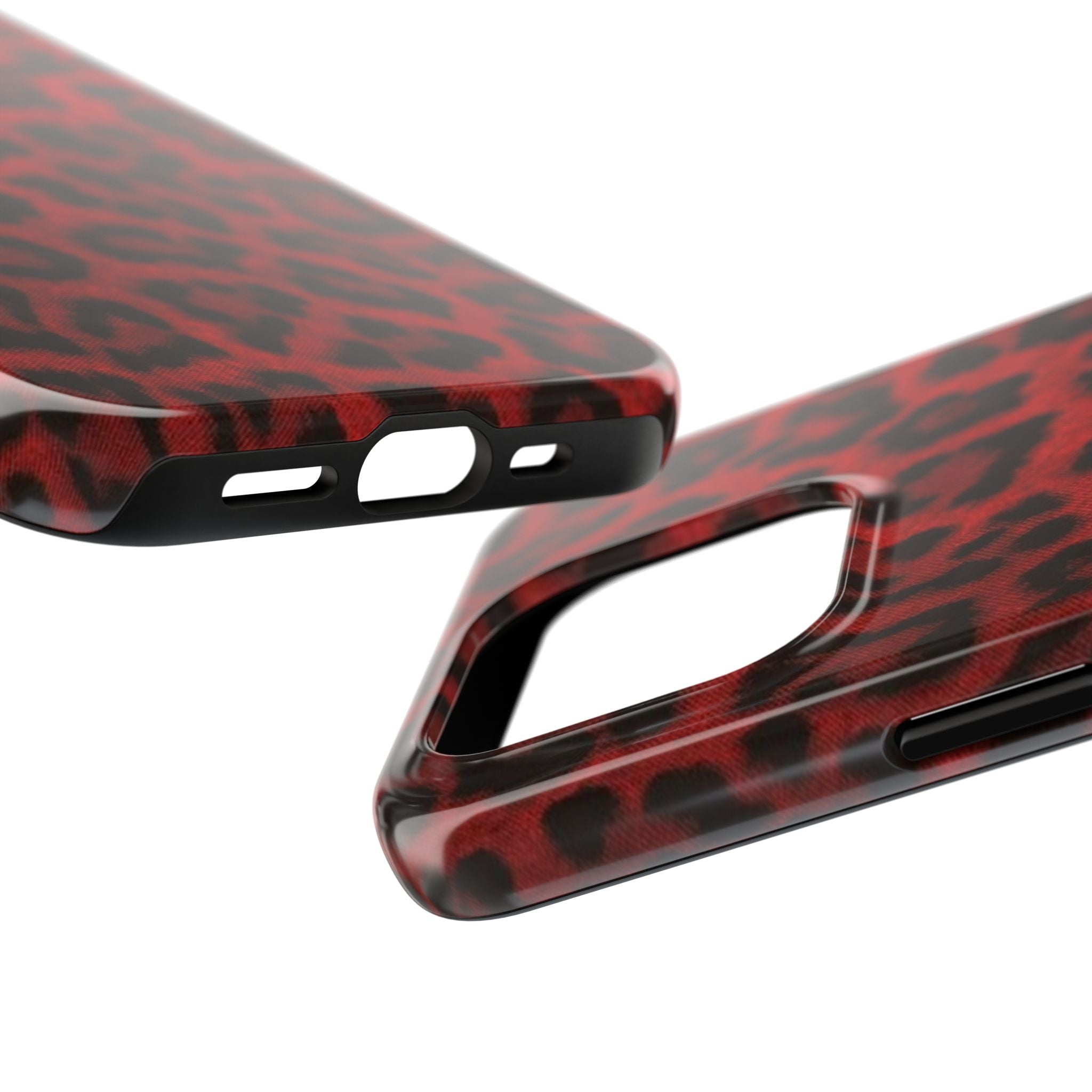 Red Cheetah Leopard Phone Case  - Tough Impact-Resistant Case