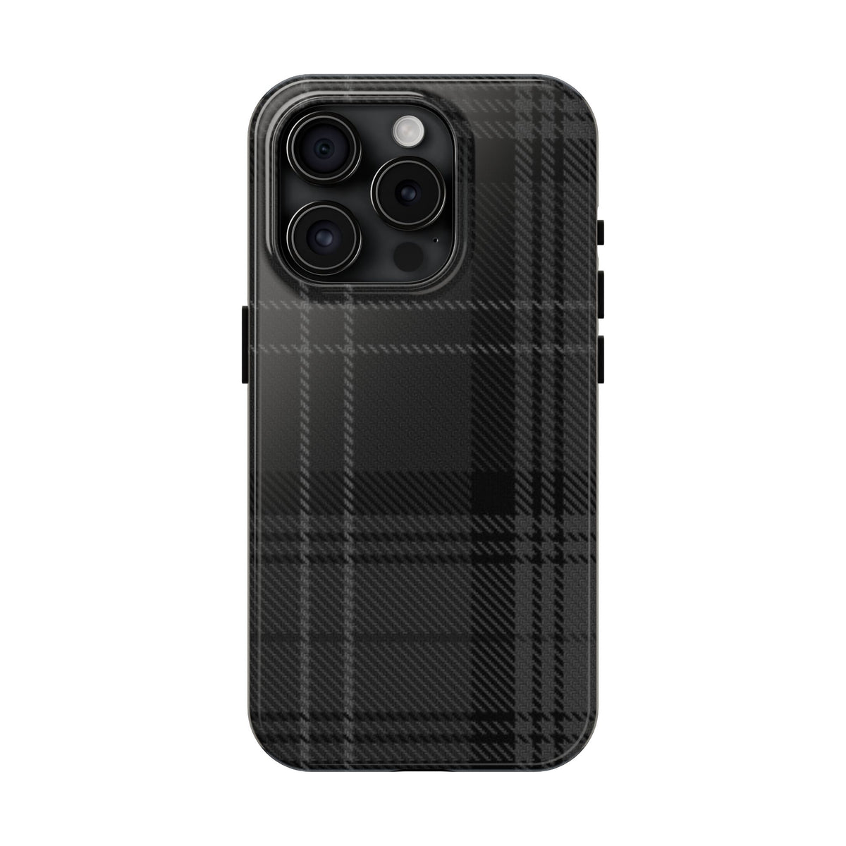 Black Plaid Gingham Phone Case