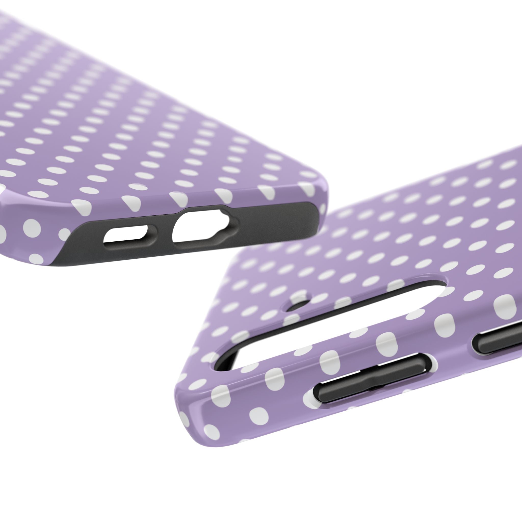 Purple Polka Dot Phone Case  - Tough Impact-Resistant Case