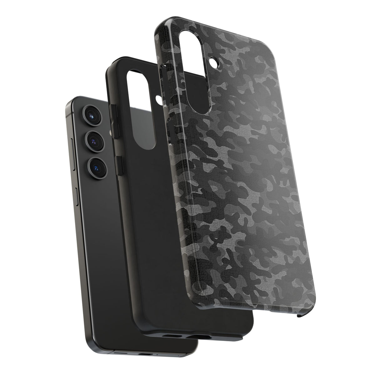Black Camo Print Phone Case  - Tough Impact-Resistant Cases