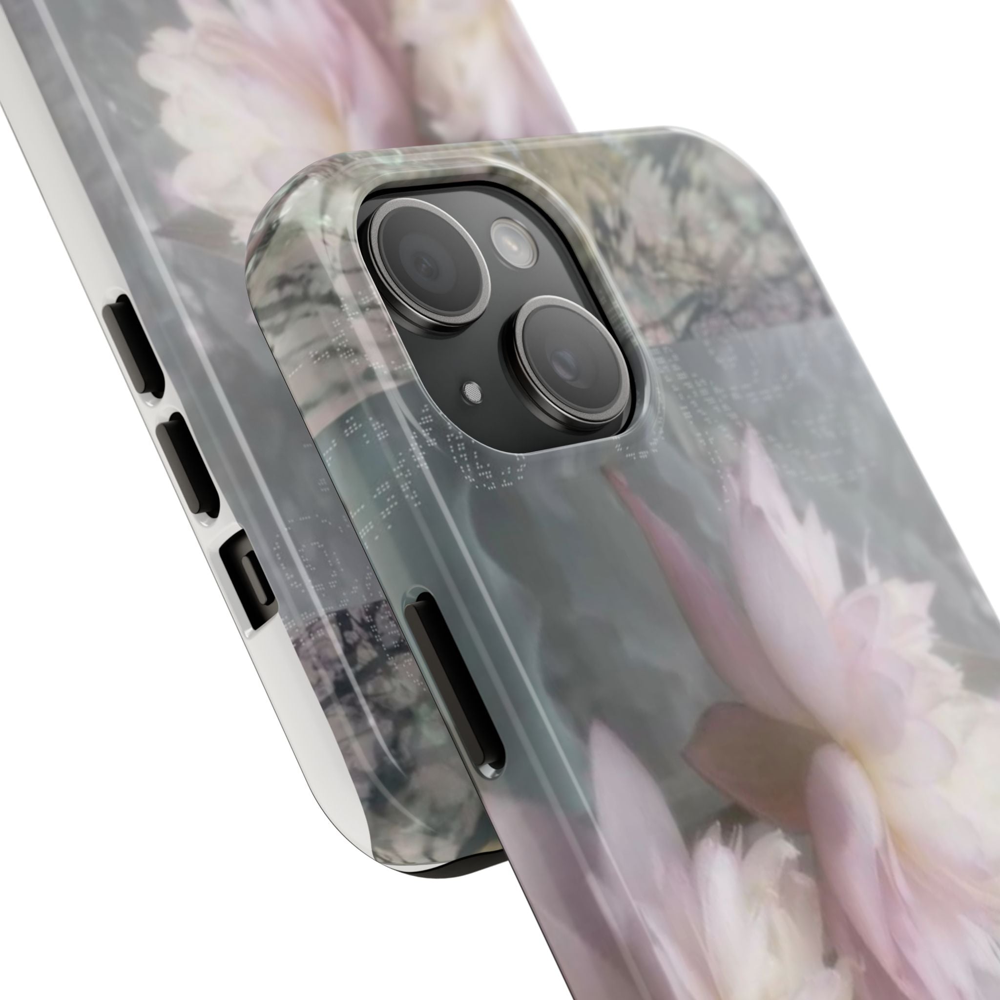 Lotus Flowers Cyber Whimsy Phone Case