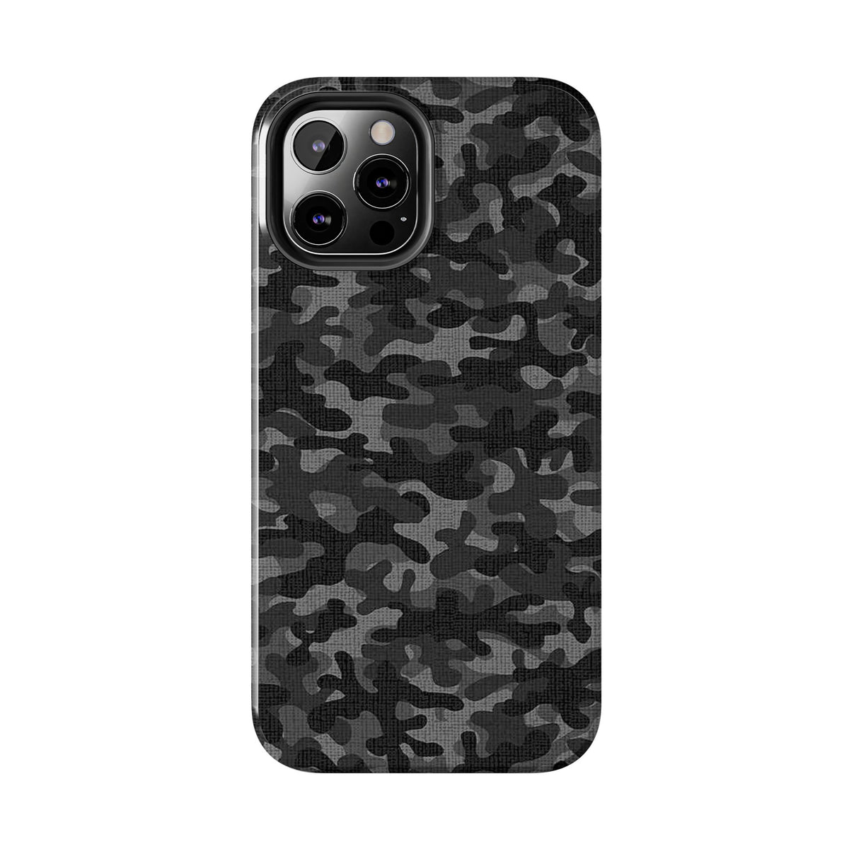 Black Camo Print Phone Case  - Tough Impact-Resistant Cases