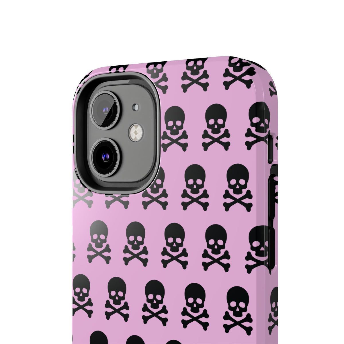 Pink Punk Skull Print Phone Case