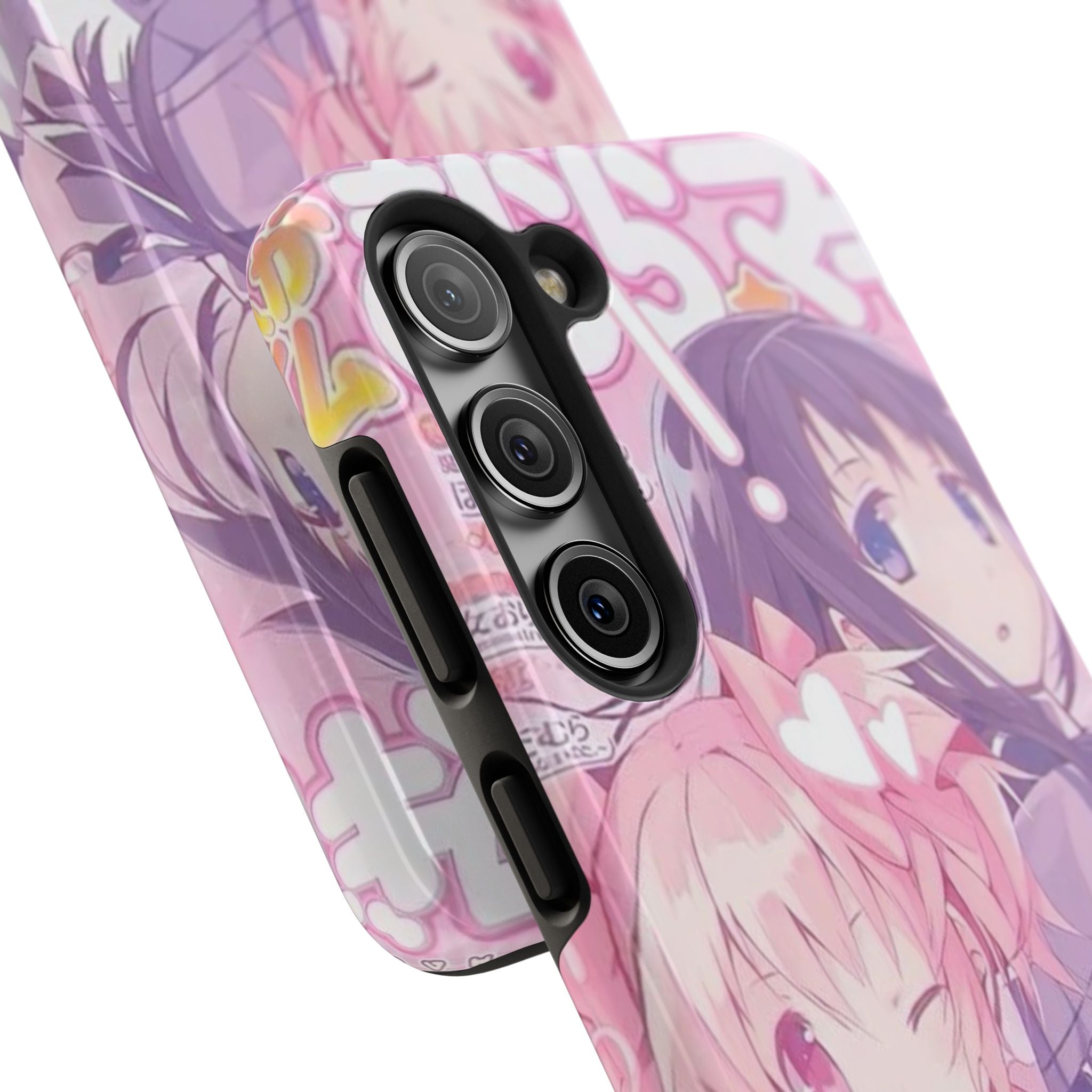 Cute Pink and Purple Anime Phone Case
