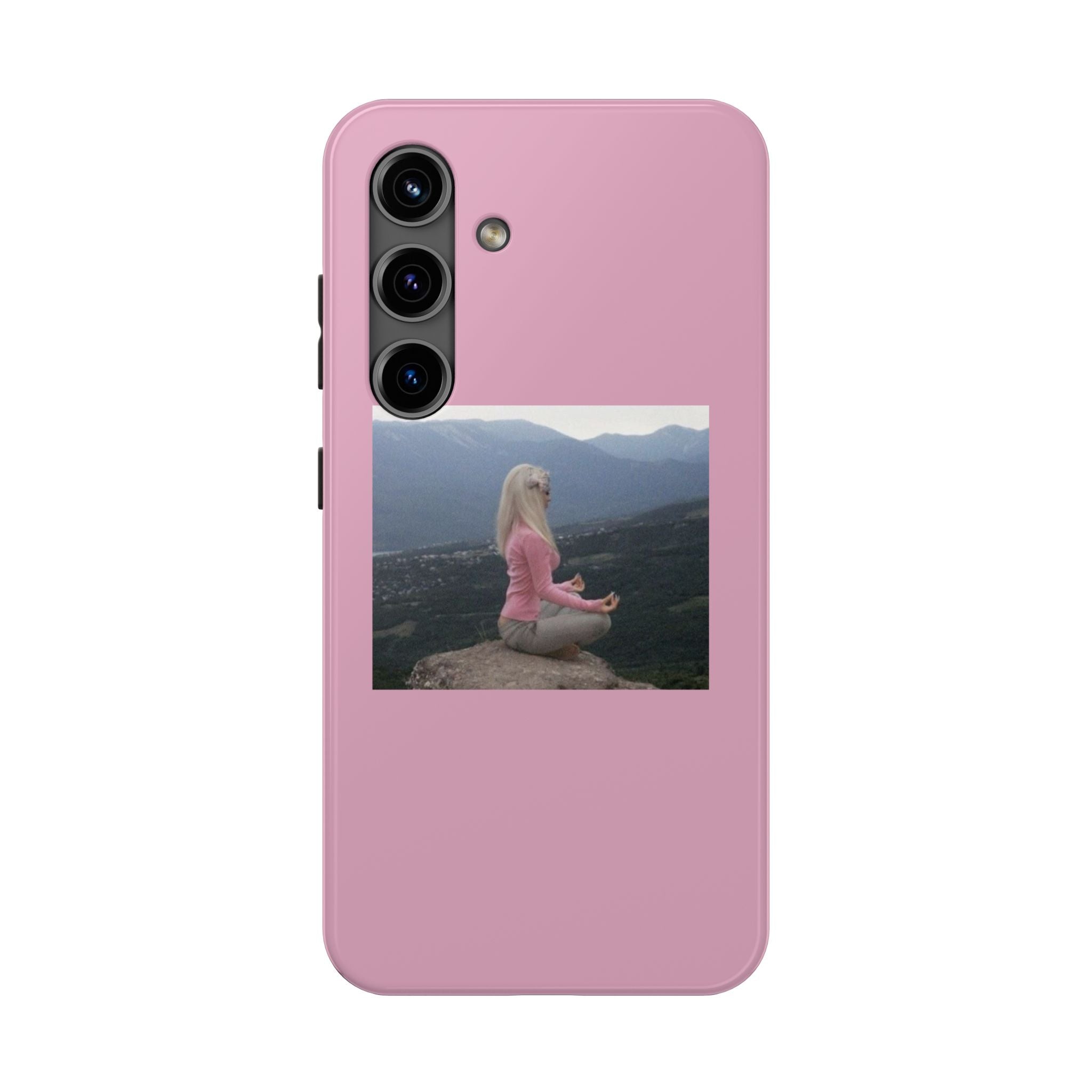 Manifestation Yoga Girl Manifesting Meme Phone Case
