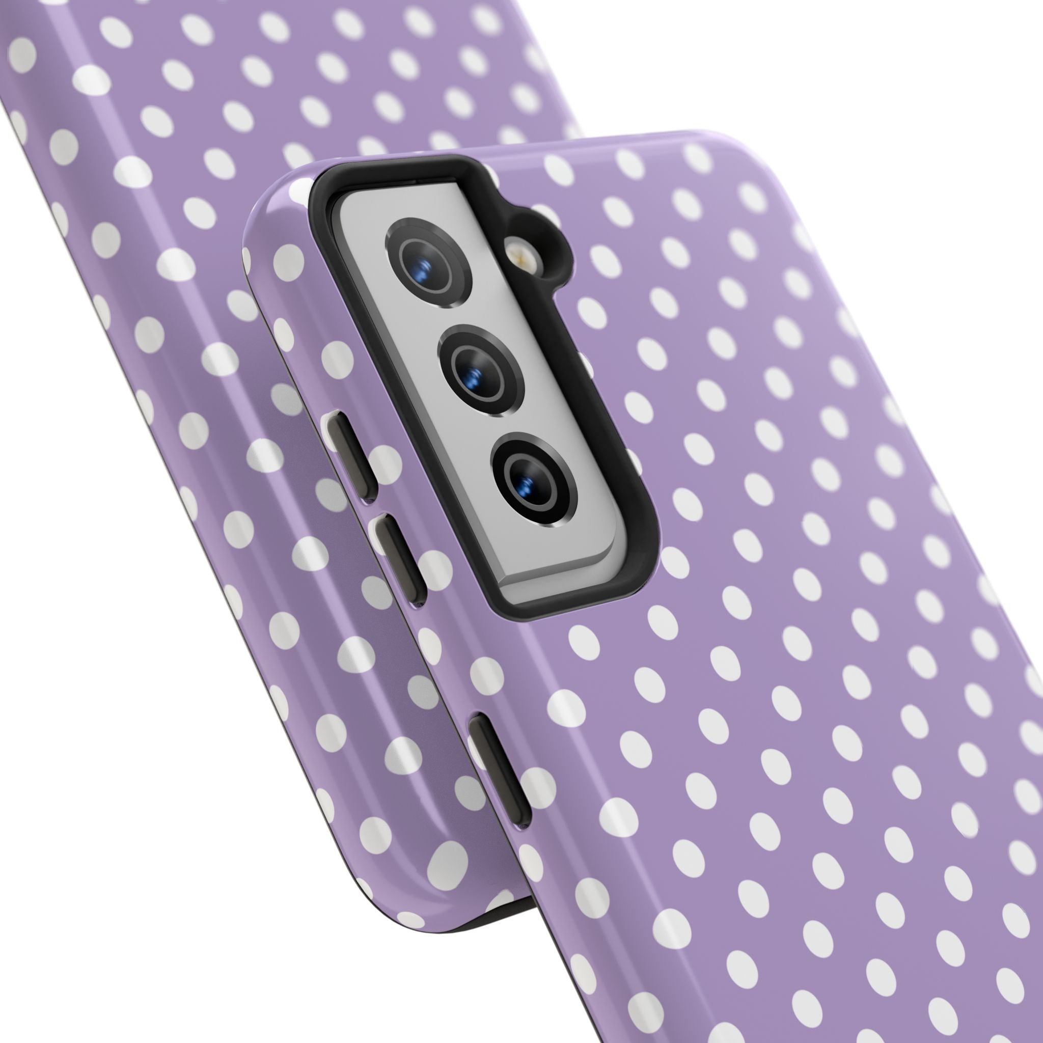Purple Polka Dot Phone Case  - Tough Impact-Resistant Case