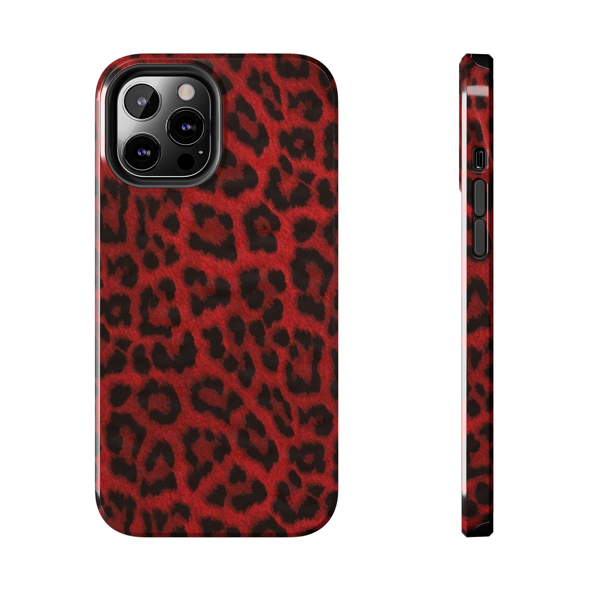 Red Cheetah Leopard Phone Case  - Tough Impact-Resistant Case