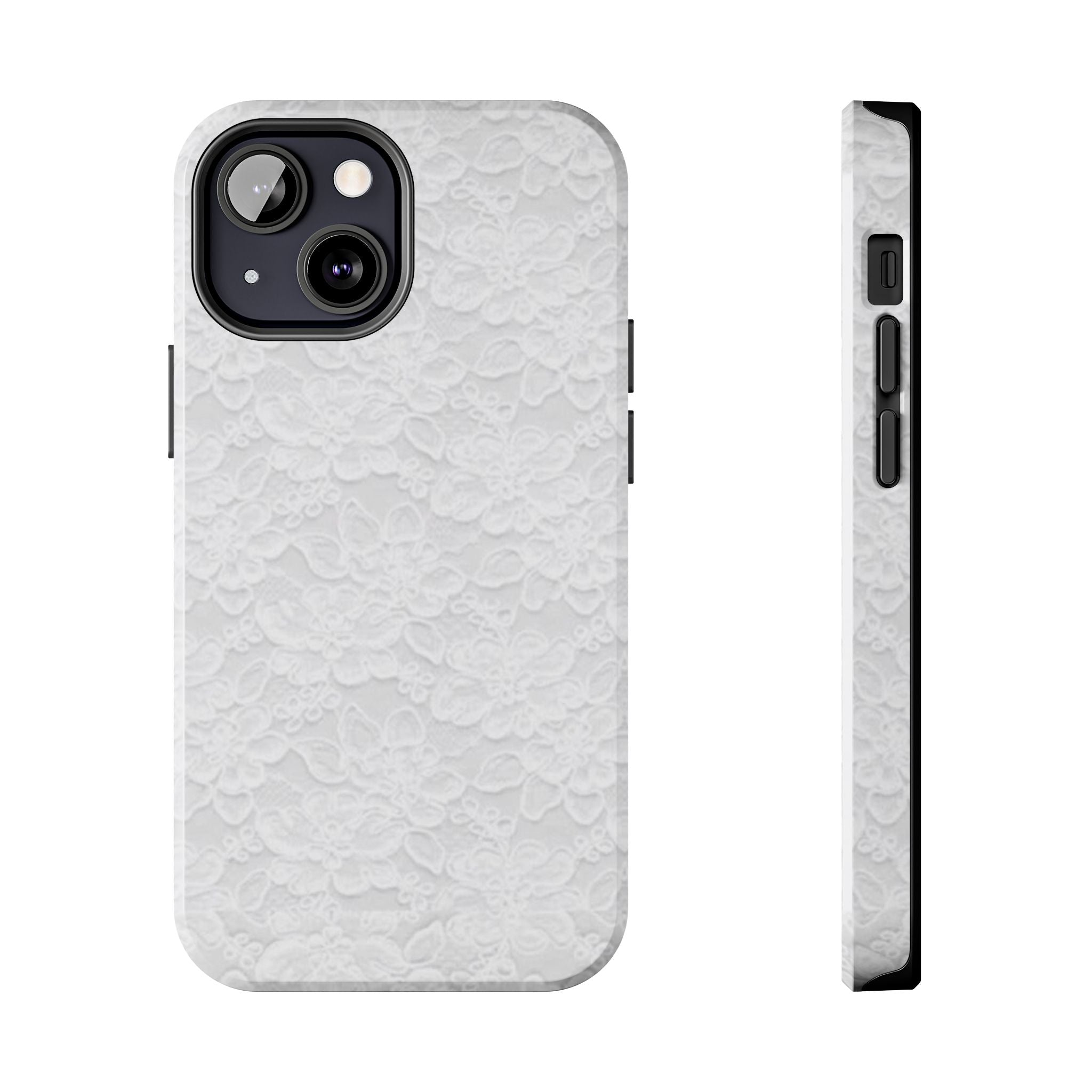 White Lace Coquette Phone Case