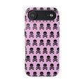 Pink Punk Skull Print Phone Case