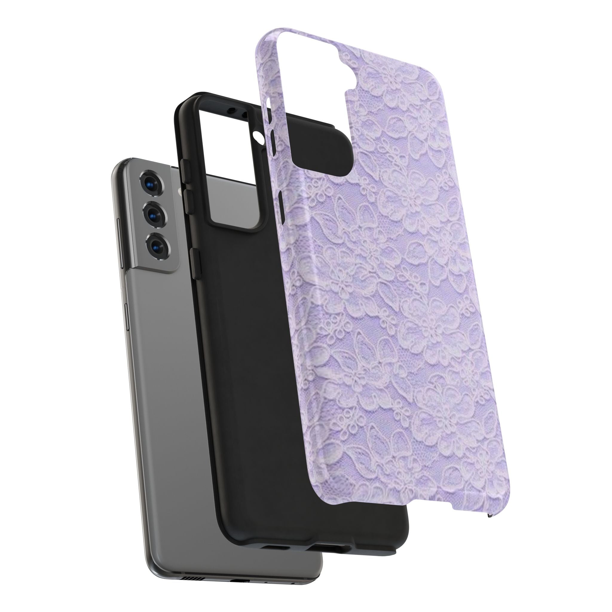 Purple Lace Cute Coquette Phone Case