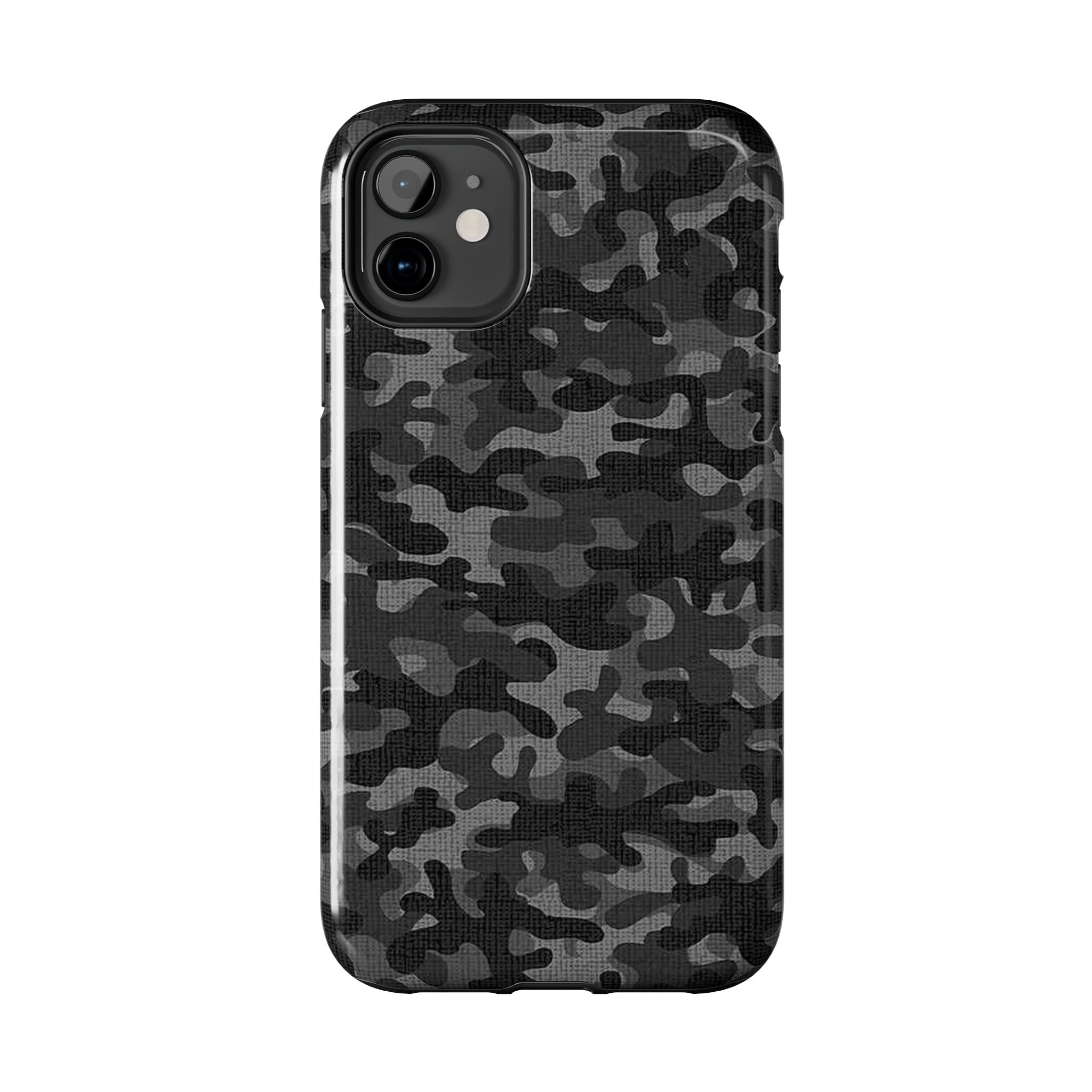 Black Camo Print Phone Case  - Tough Impact-Resistant Cases