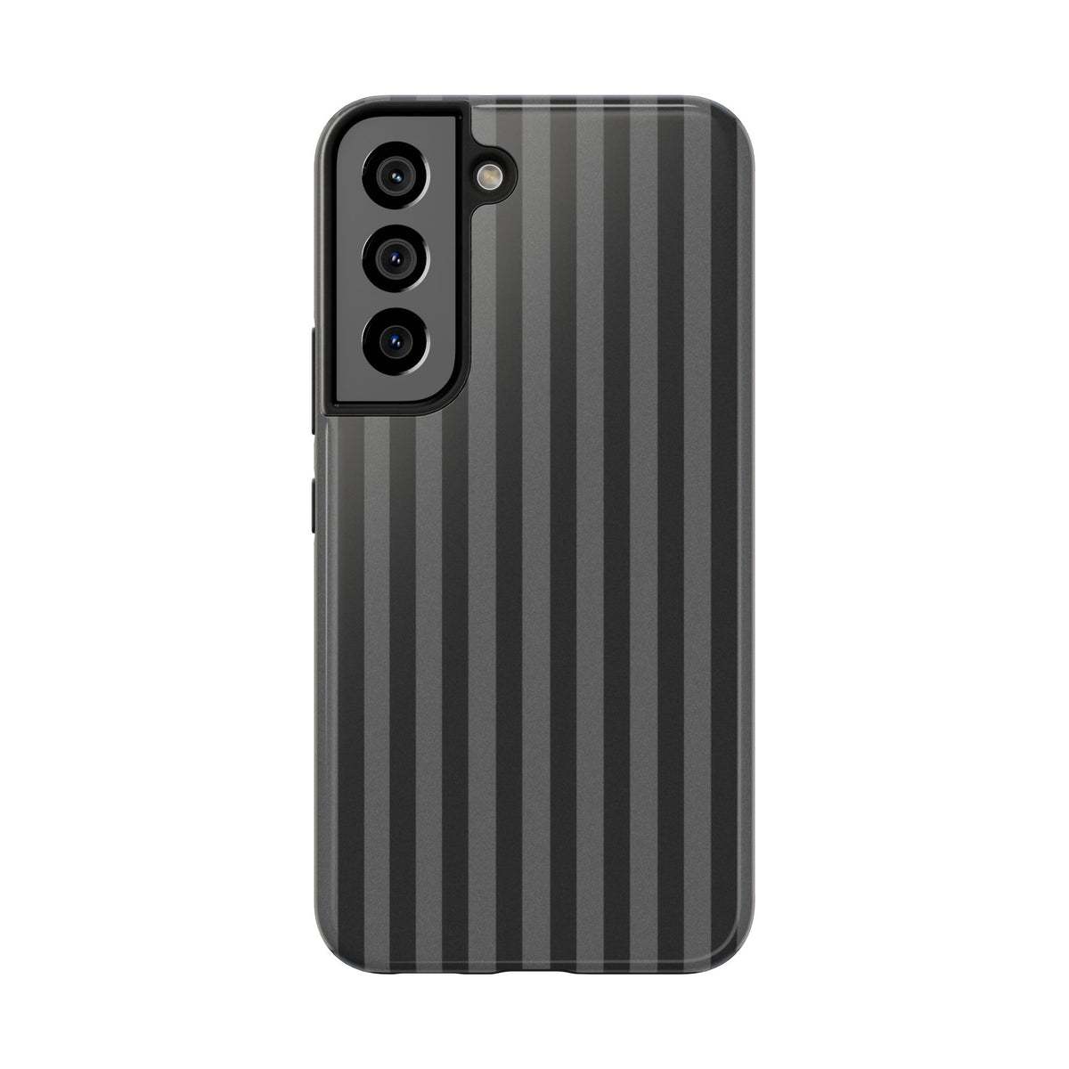 Dark Grey and Black Stripes Phone Case