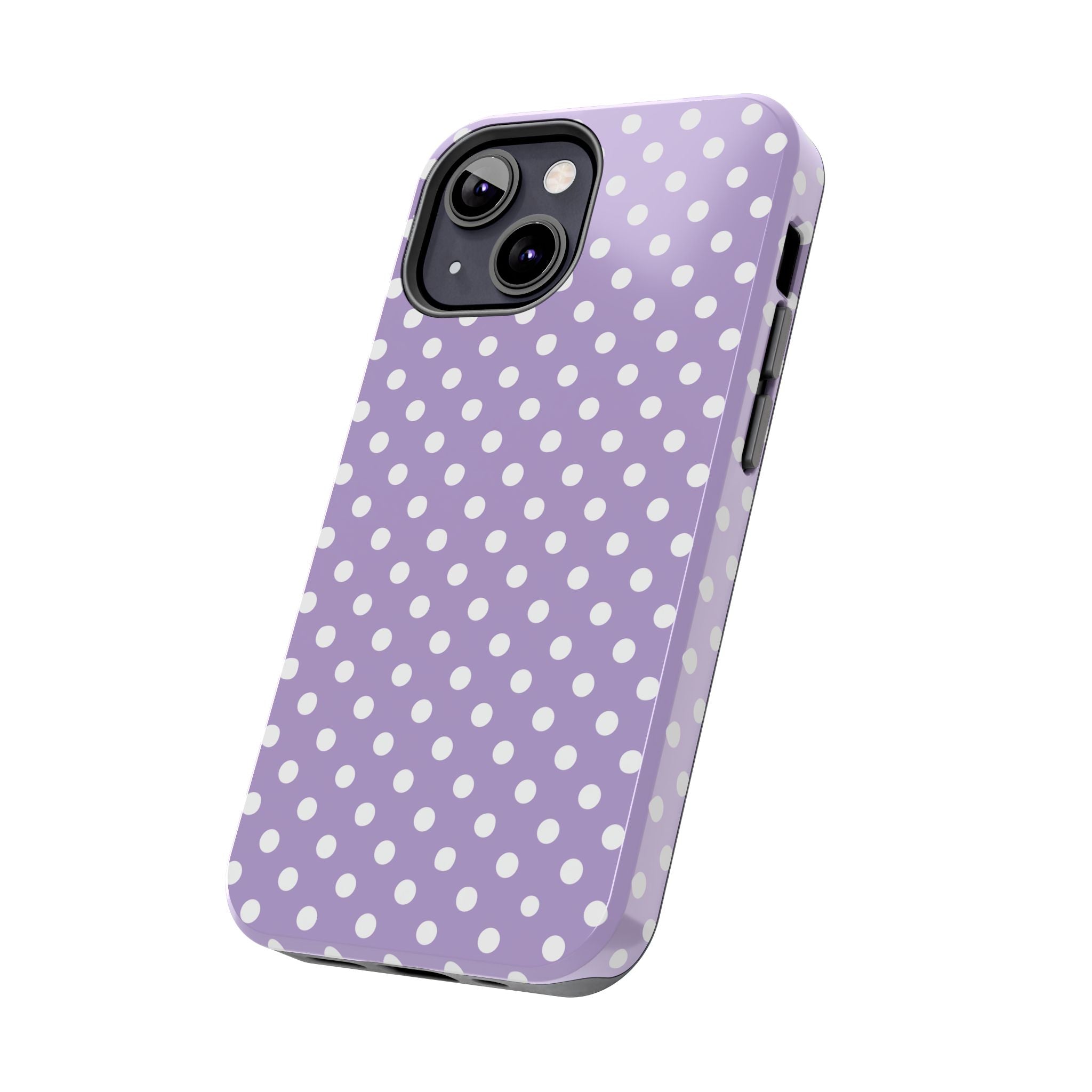 Purple Polka Dot Phone Case  - Tough Impact-Resistant Case