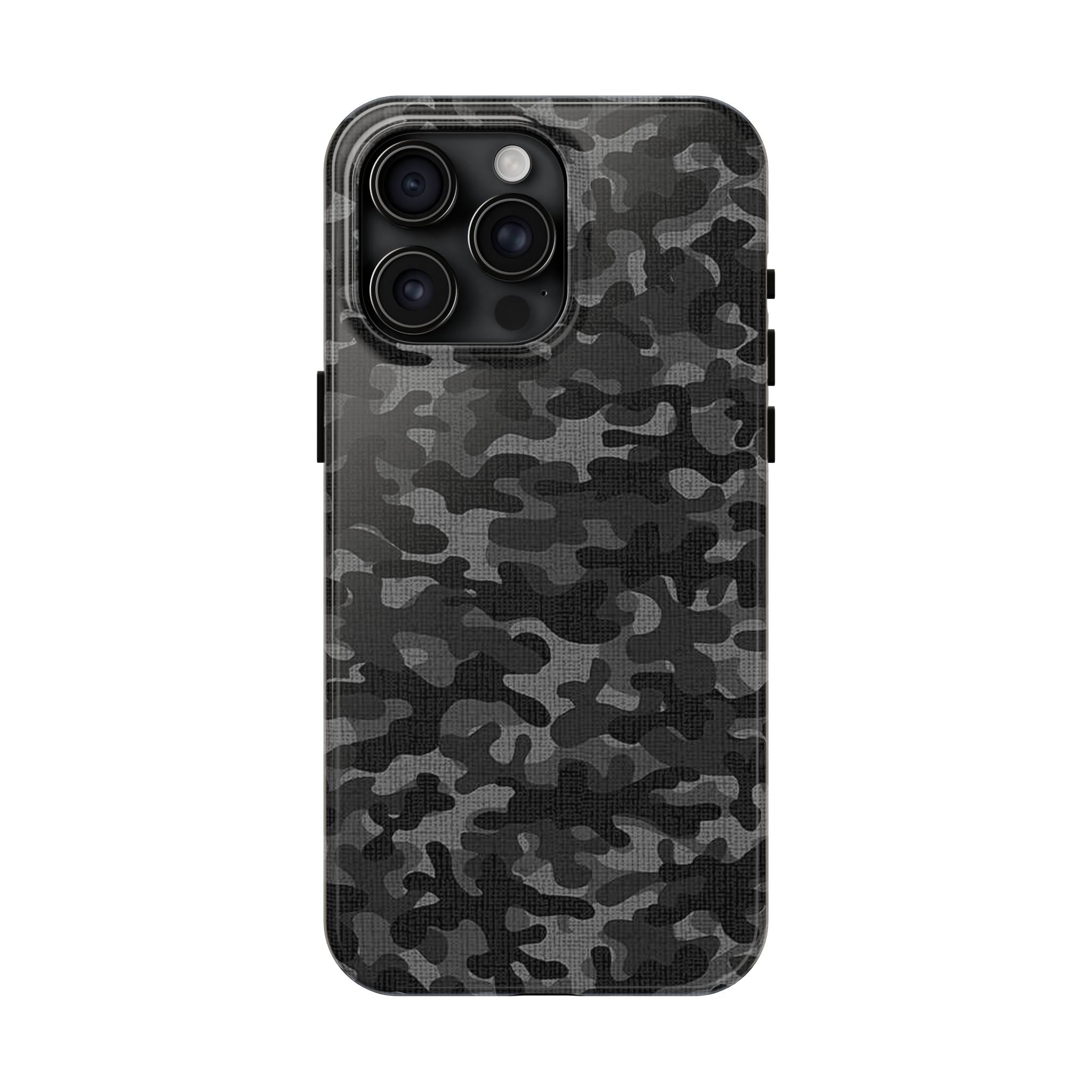 Black Camo Print Phone Case  - Tough Impact-Resistant Cases