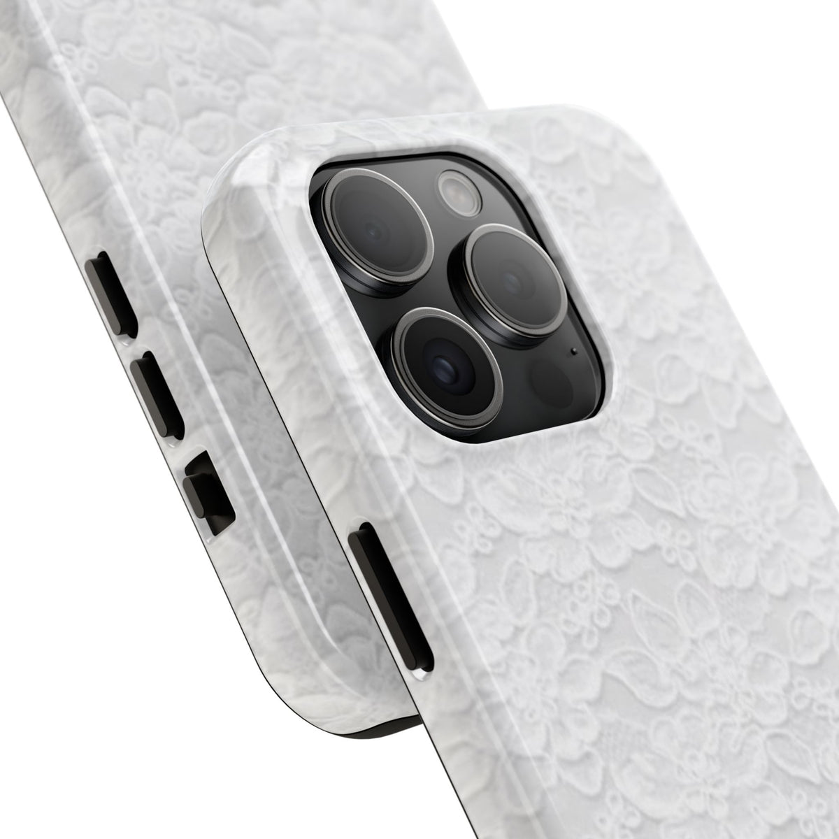 White Lace Coquette Phone Case