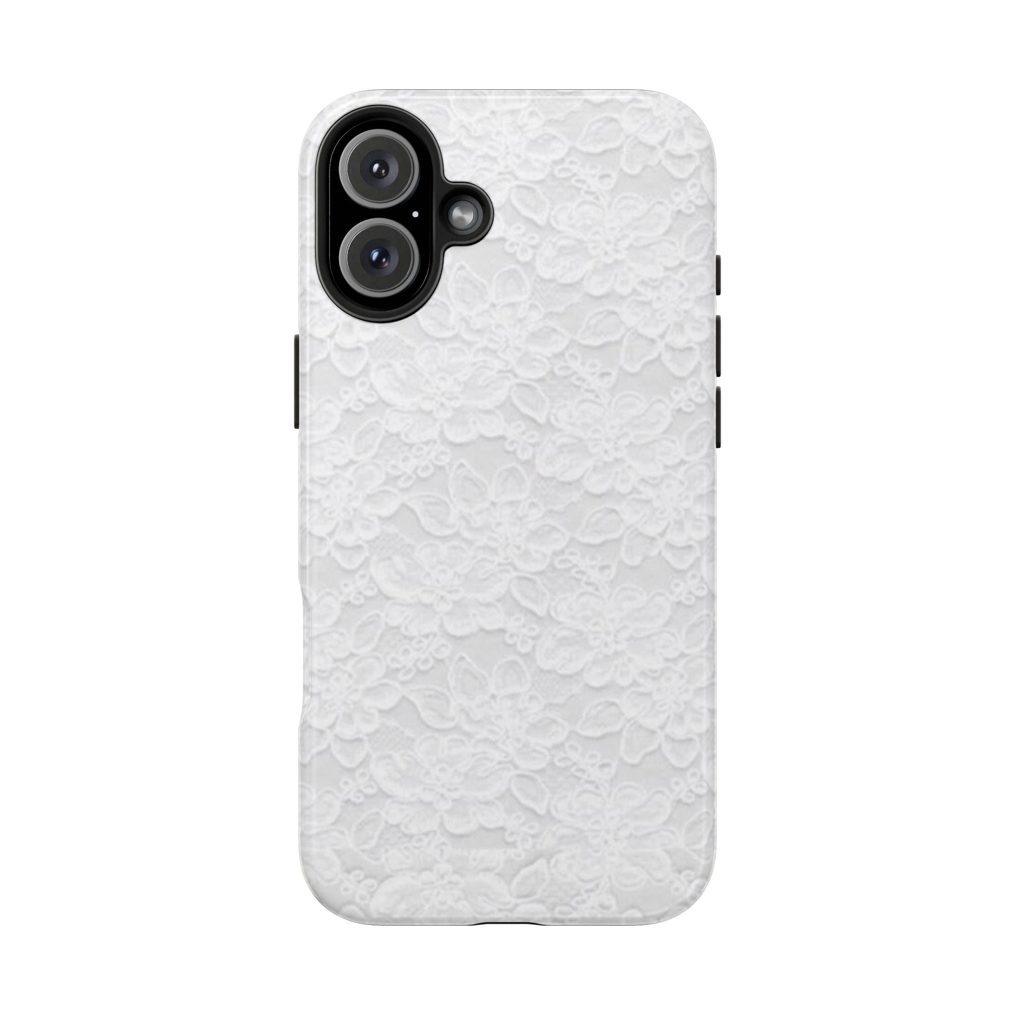 White Lace Coquette Phone Case