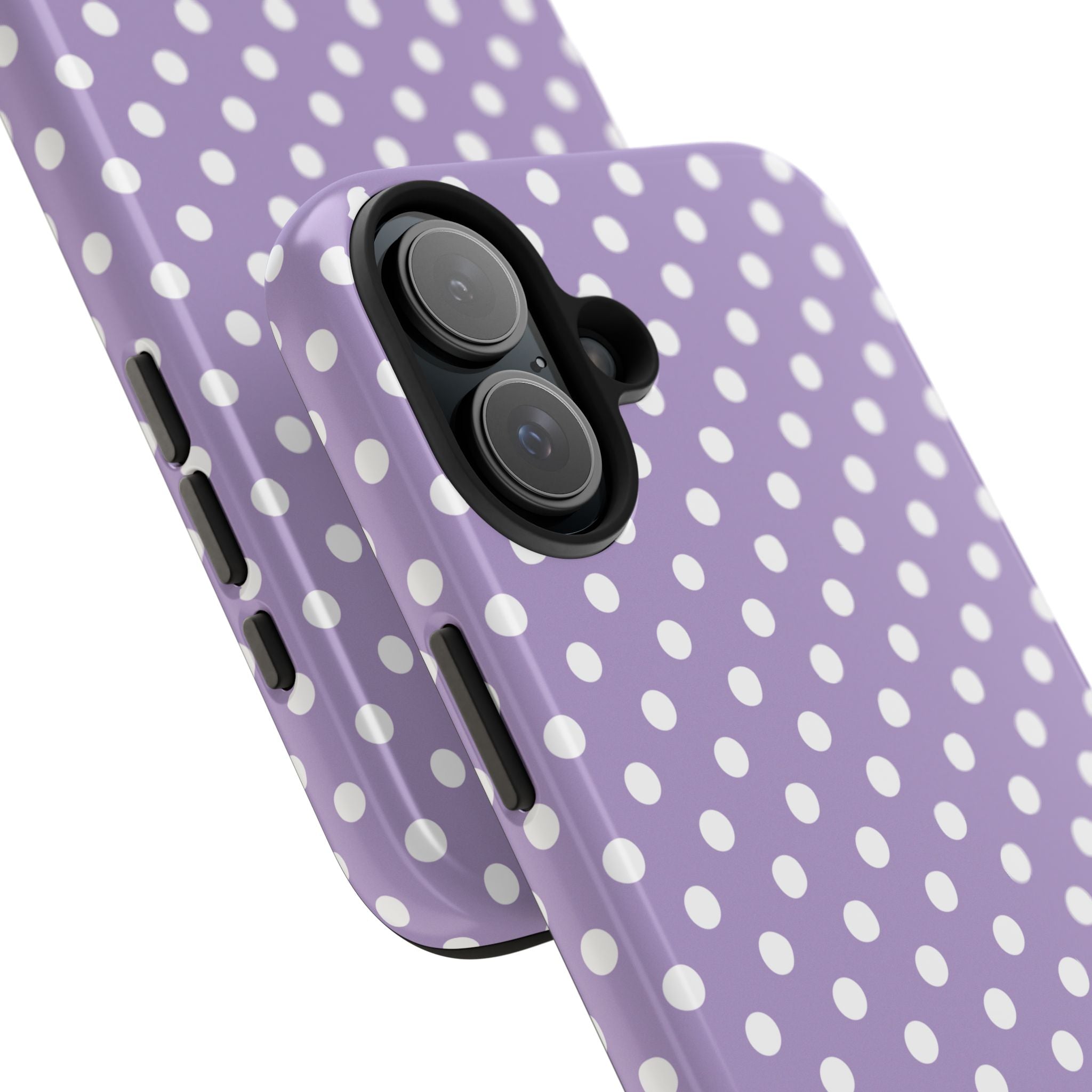 Purple Polka Dot Phone Case  - Tough Impact-Resistant Case