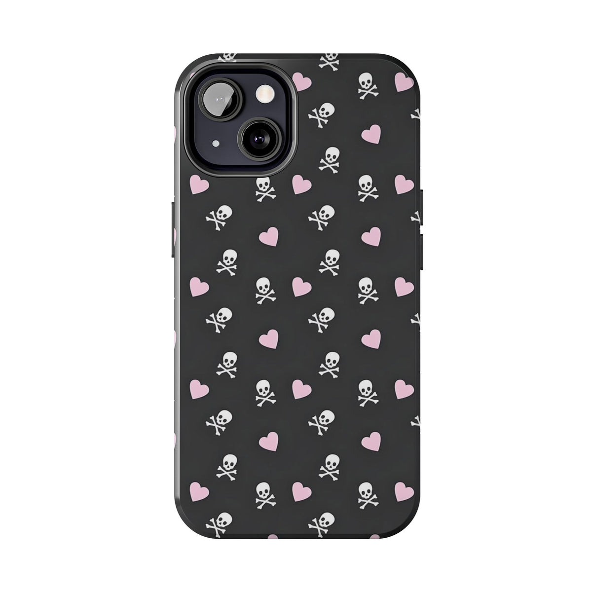 Cute Skulls and Hearts Phone Case  - Tough Impact-Resistant Case