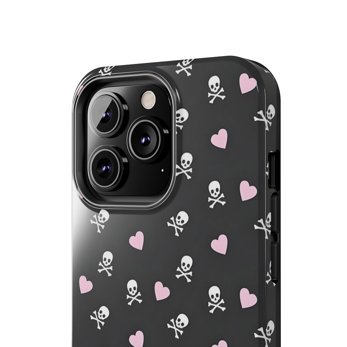 Cute Skulls and Hearts Phone Case  - Tough Impact-Resistant Case