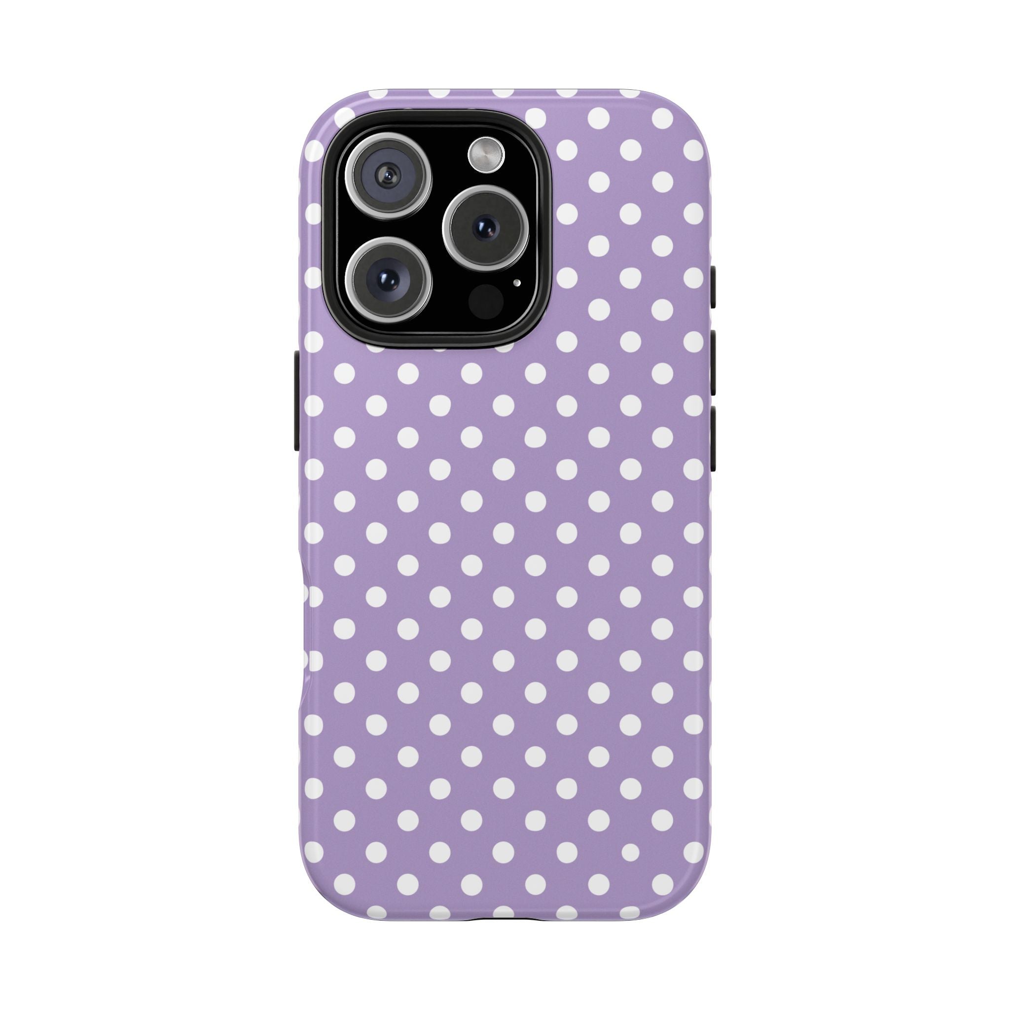 Purple Polka Dot Phone Case  - Tough Impact-Resistant Case