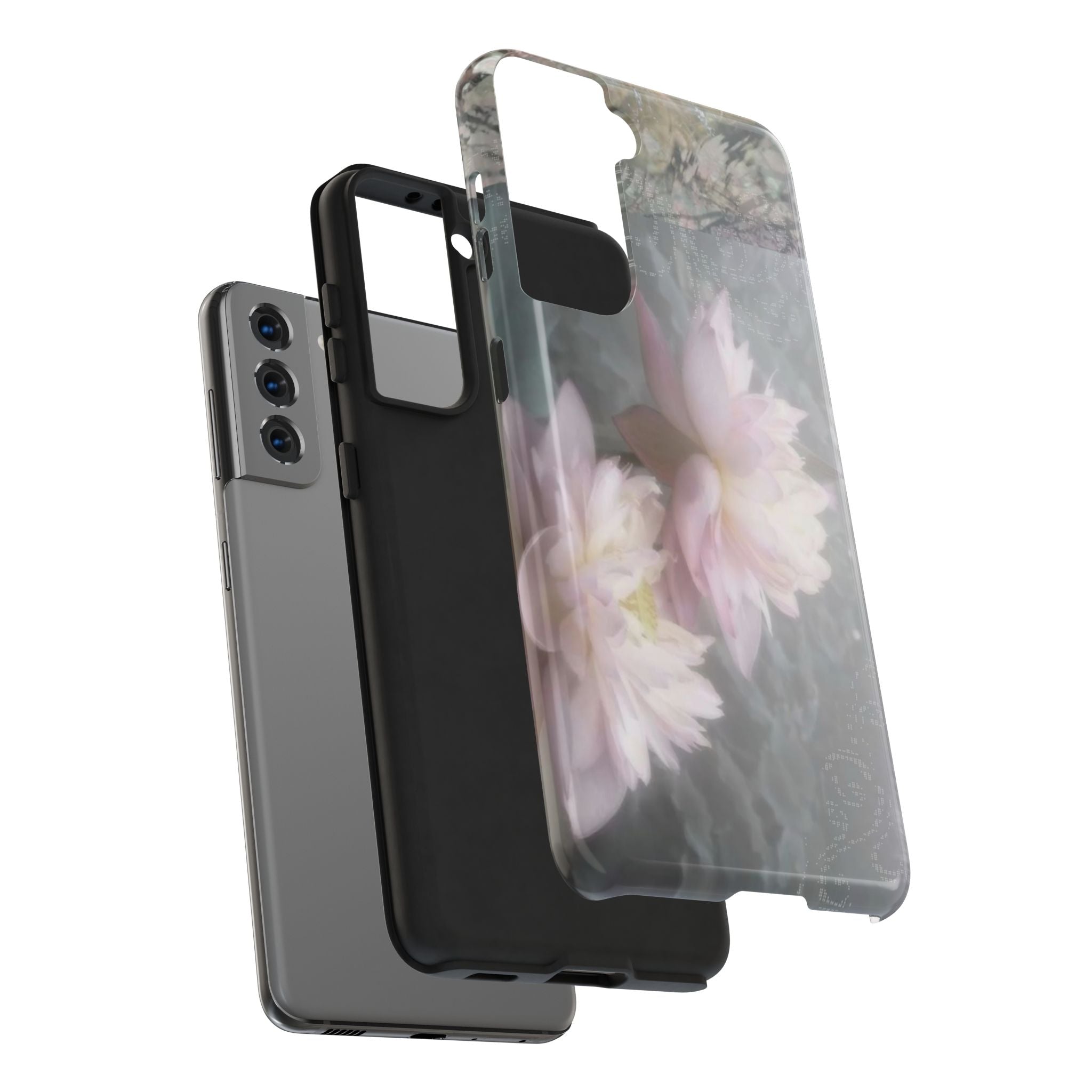 Lotus Flowers Cyber Whimsy Phone Case