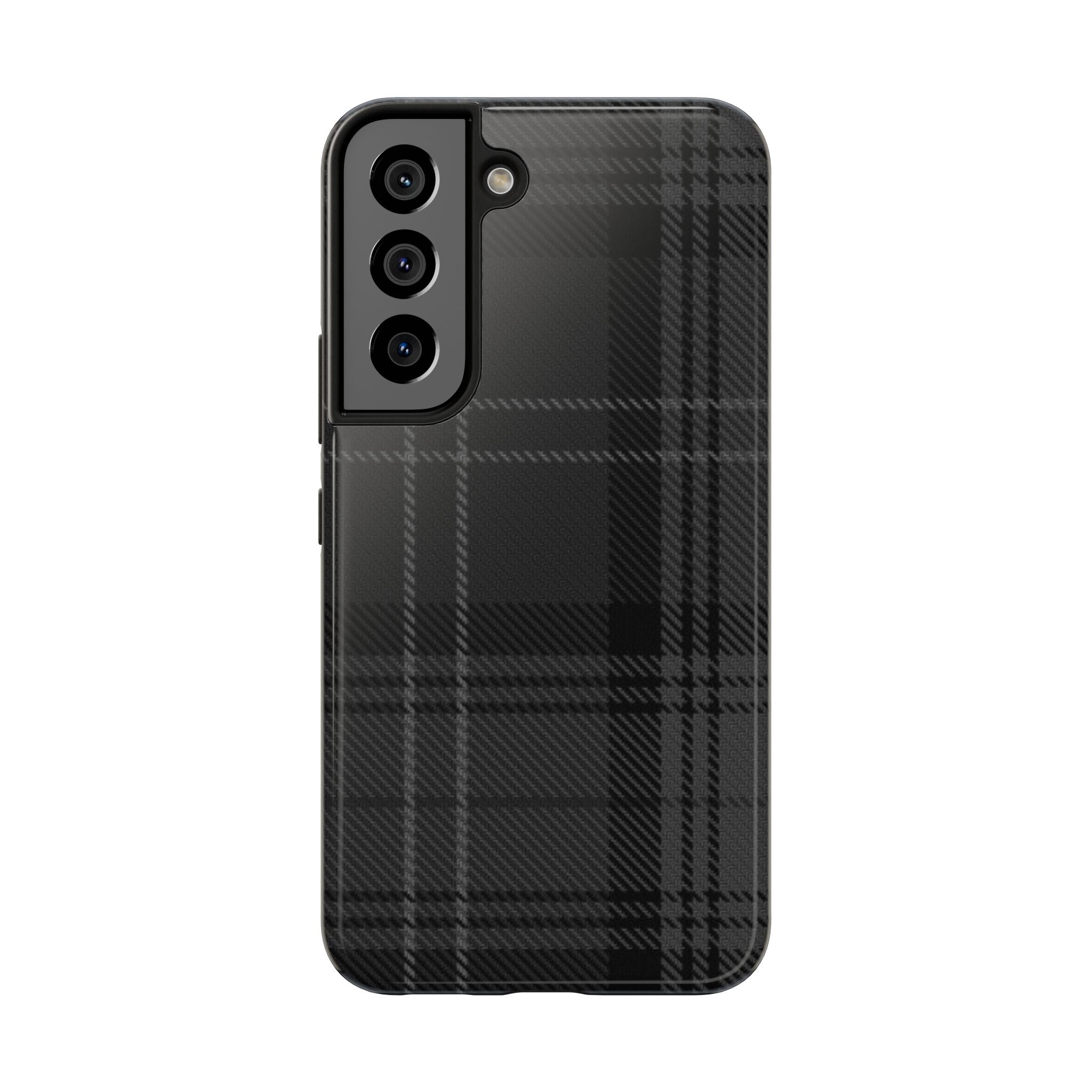 Black Plaid Phone Case  - Tough Impact-Resistant Case
