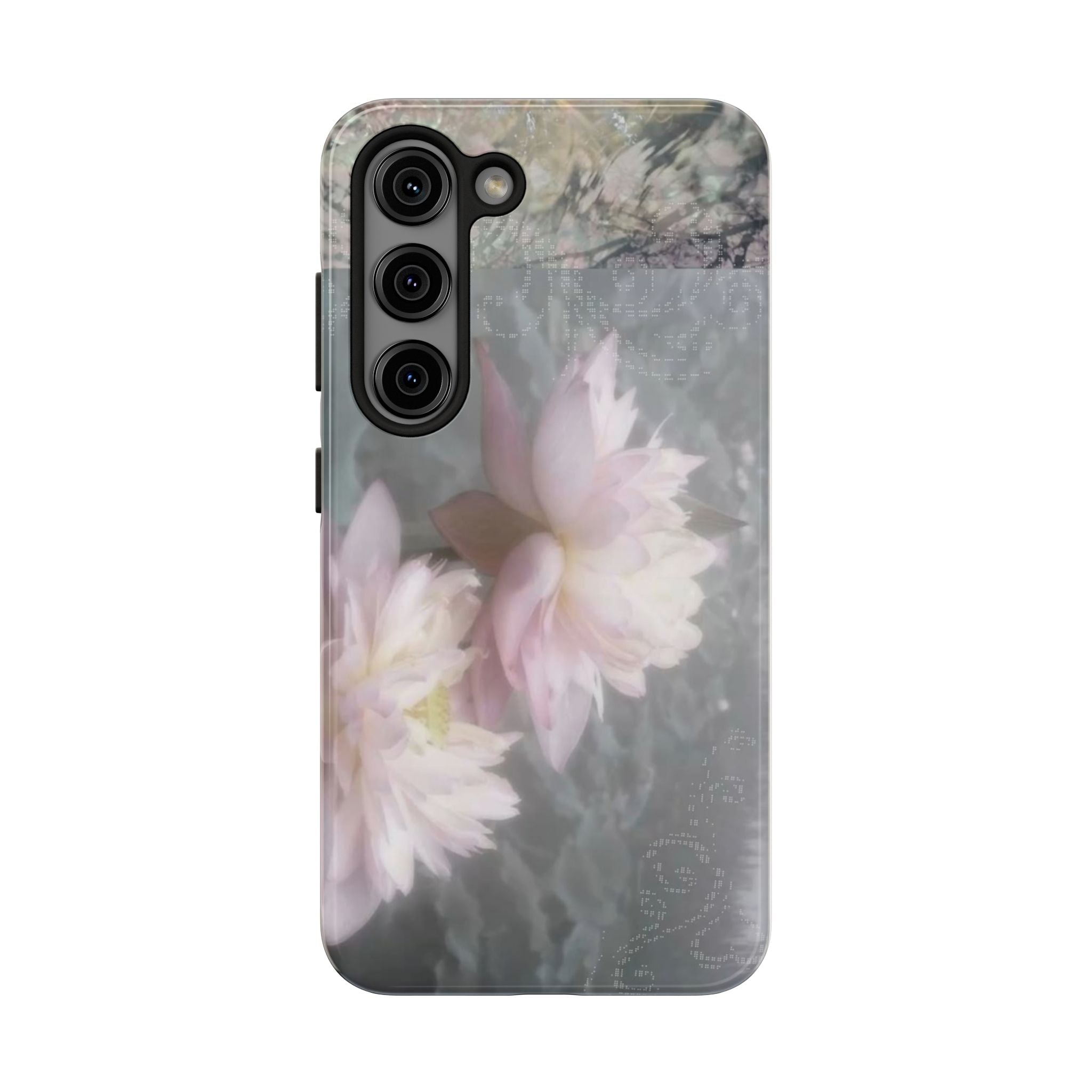 Lotus Flowers Cyber Whimsy Phone Case