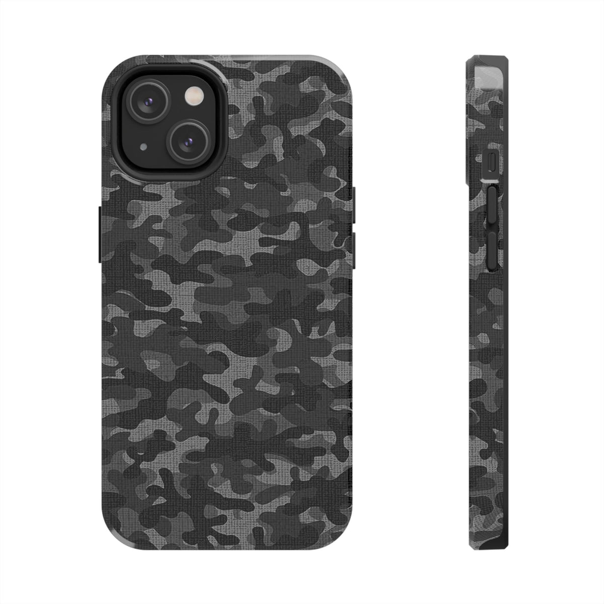 Black Camo Print Phone Case  - Tough Impact-Resistant Cases