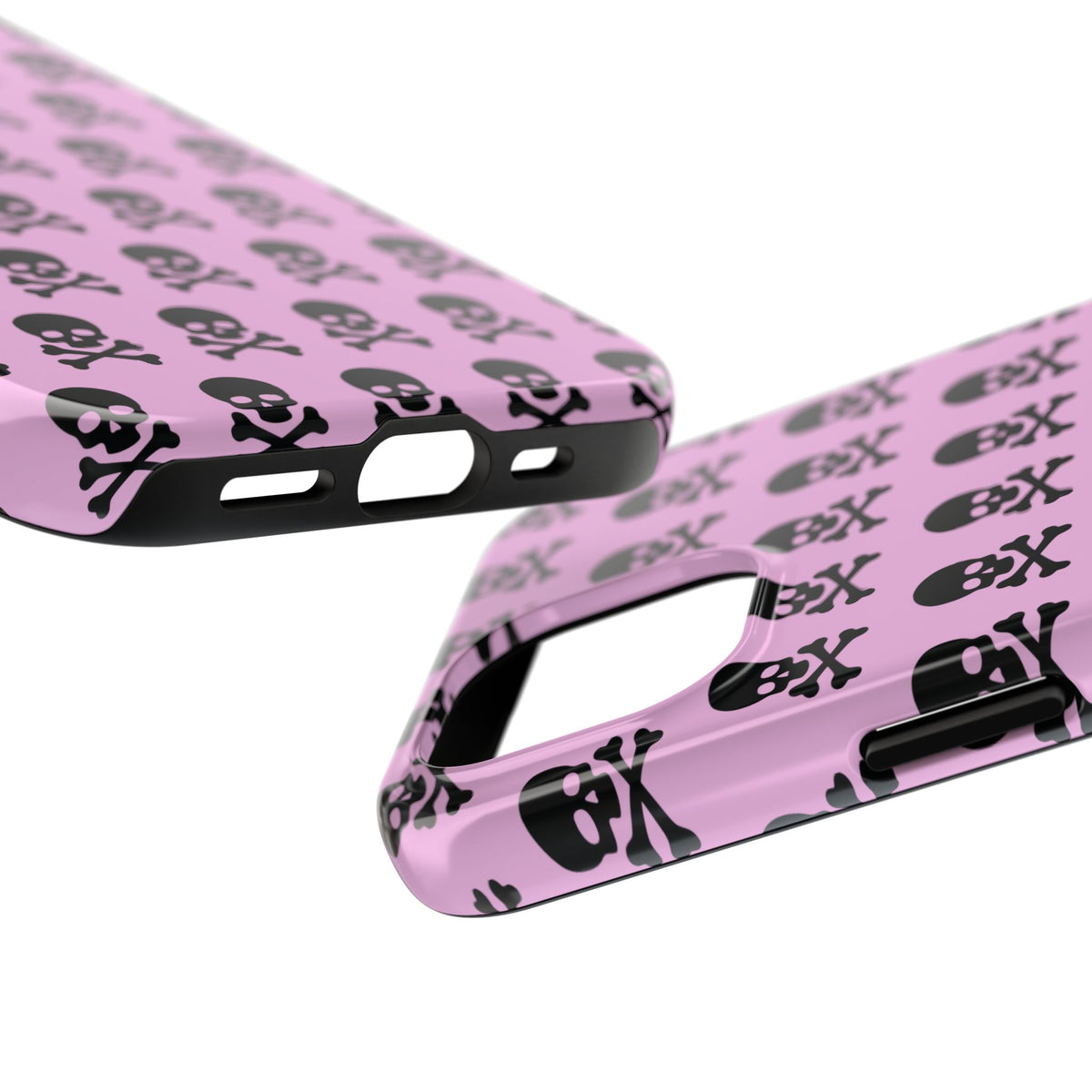 Pink Punk Skull Print Phone Case