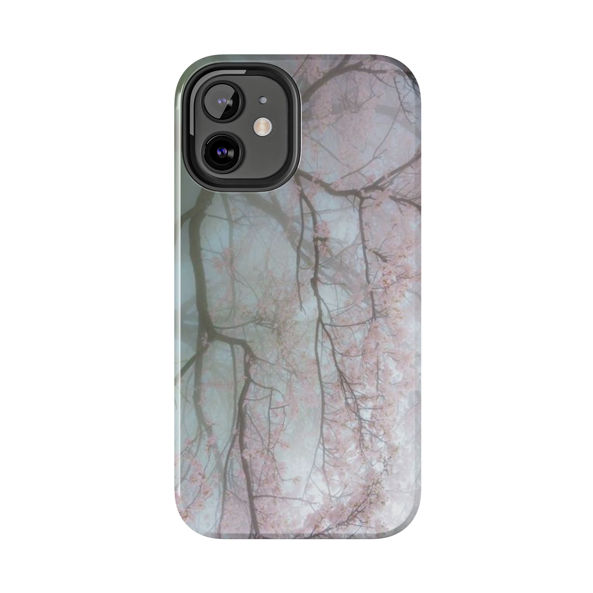 Foggy Cherry Blossom Cyber Phone Case  - Tough Impact-Resistant Case