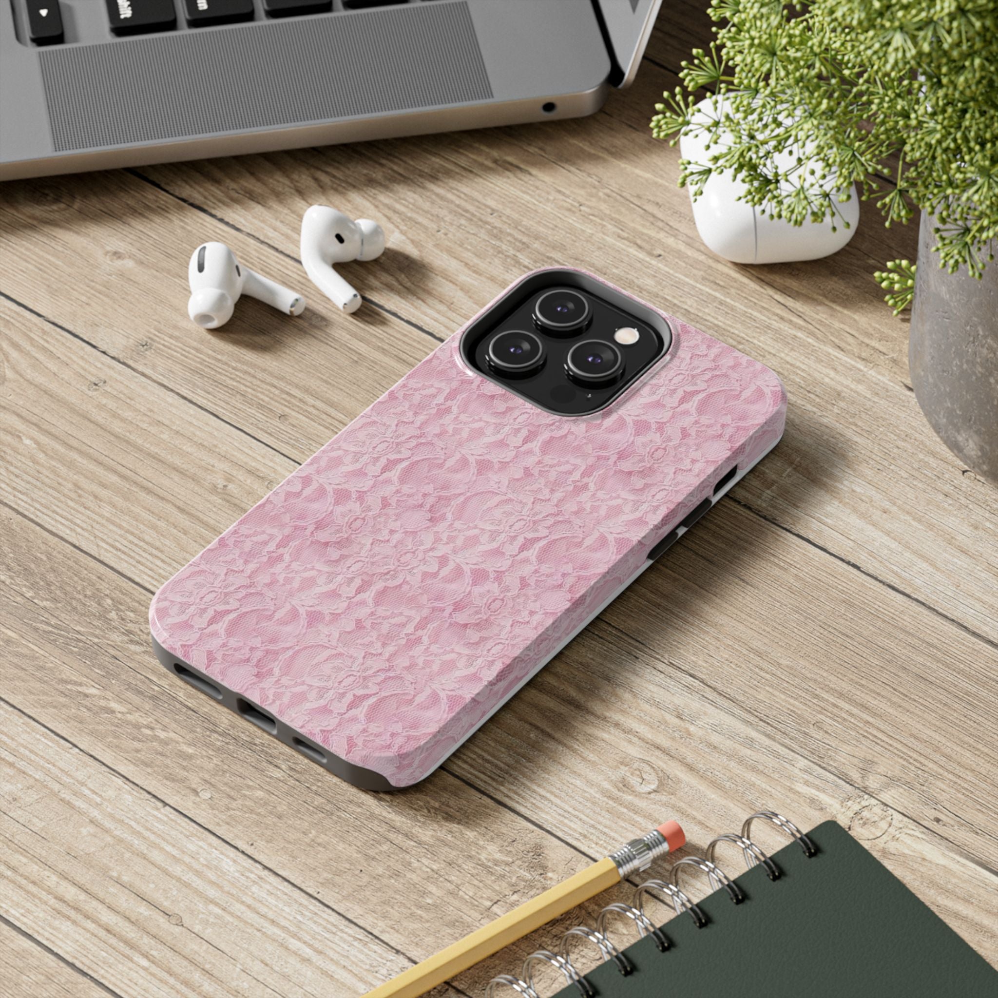 Pink Lace Phone Case
