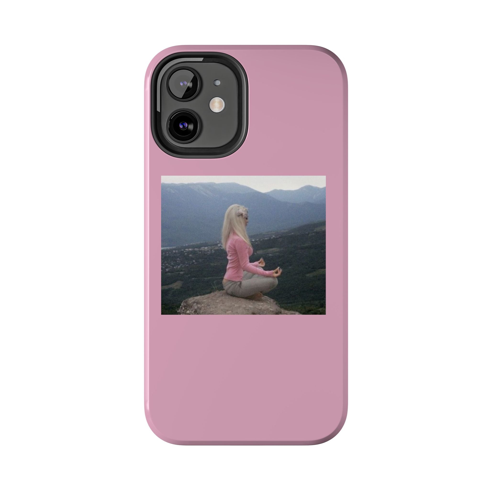 Manifestation Yoga Girl Manifesting Meme Phone Case
