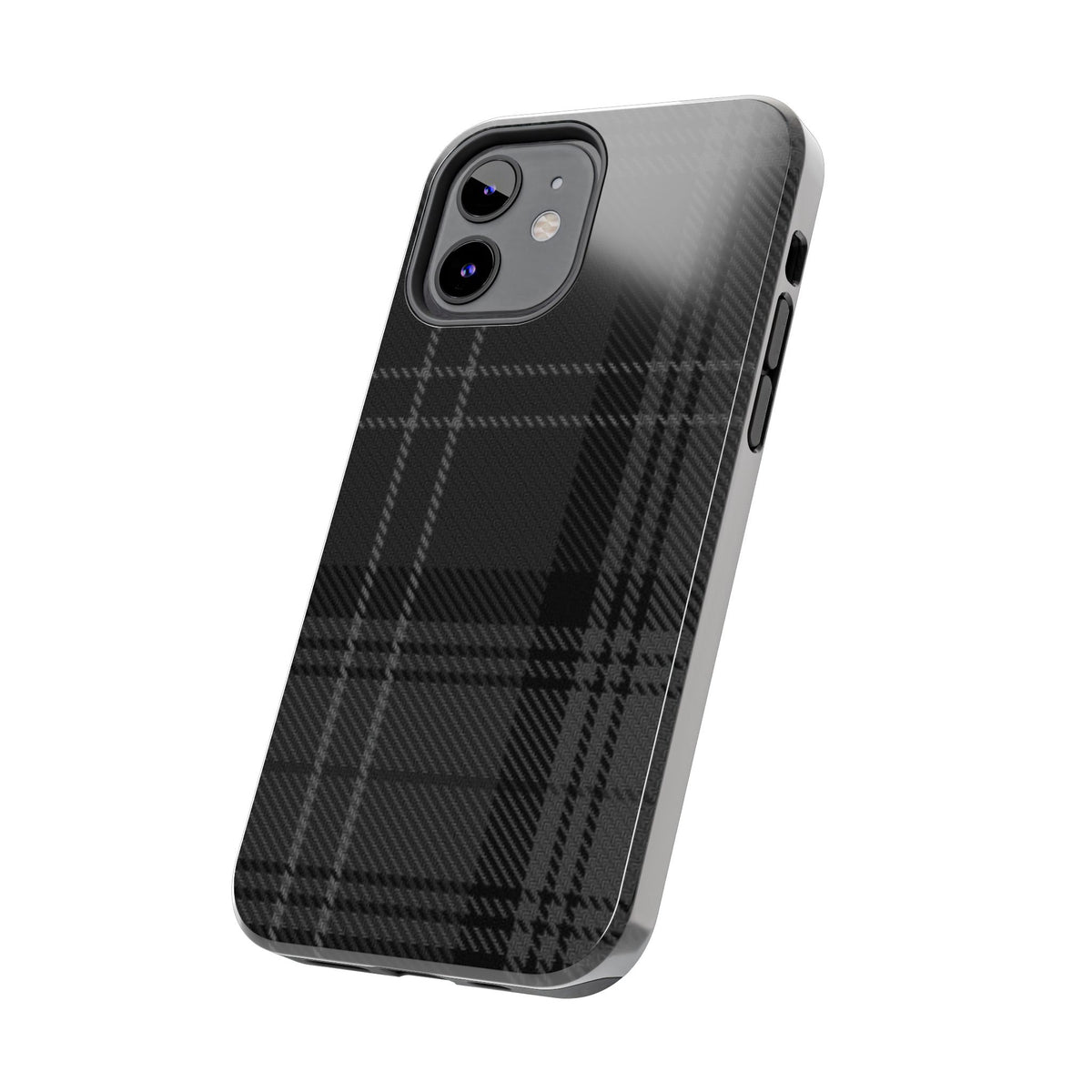Black Plaid Gingham Phone Case