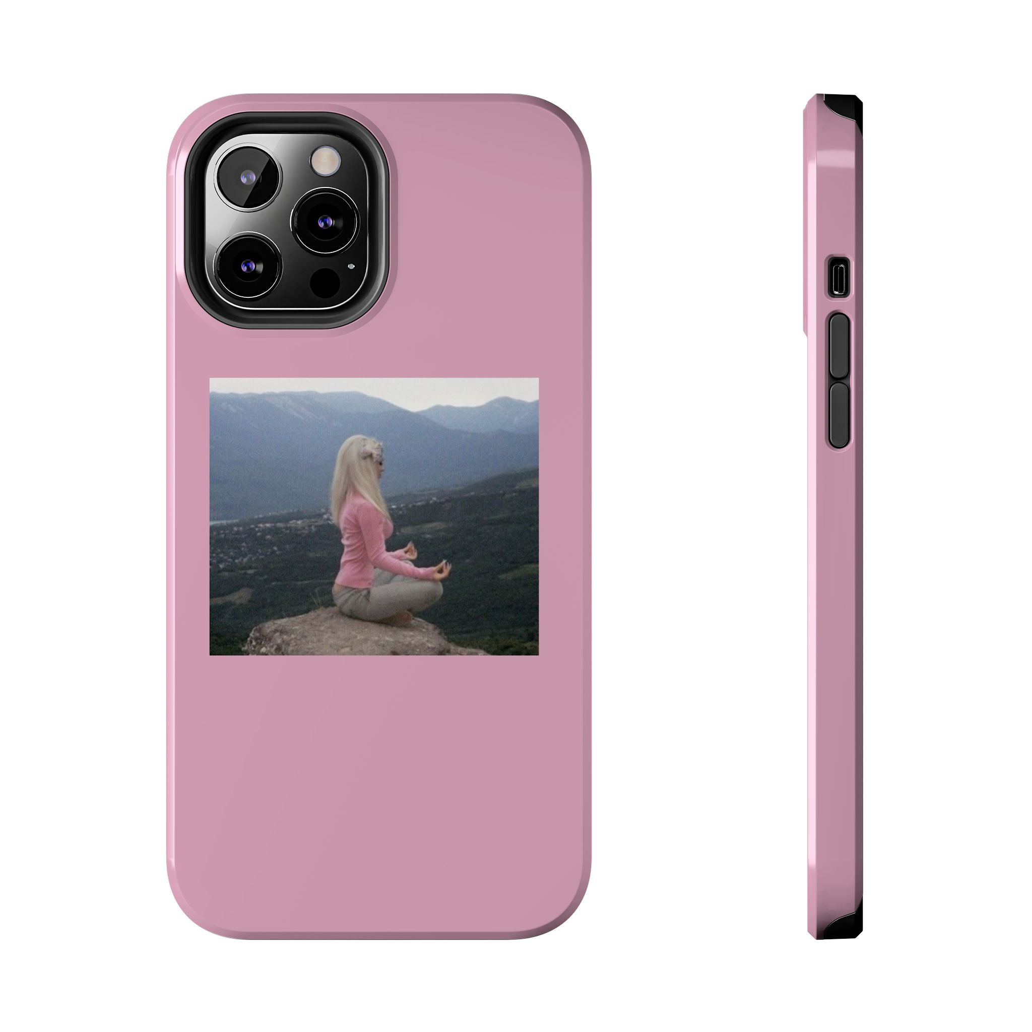 Manifestation Yoga Girl Manifesting Meme Phone Case