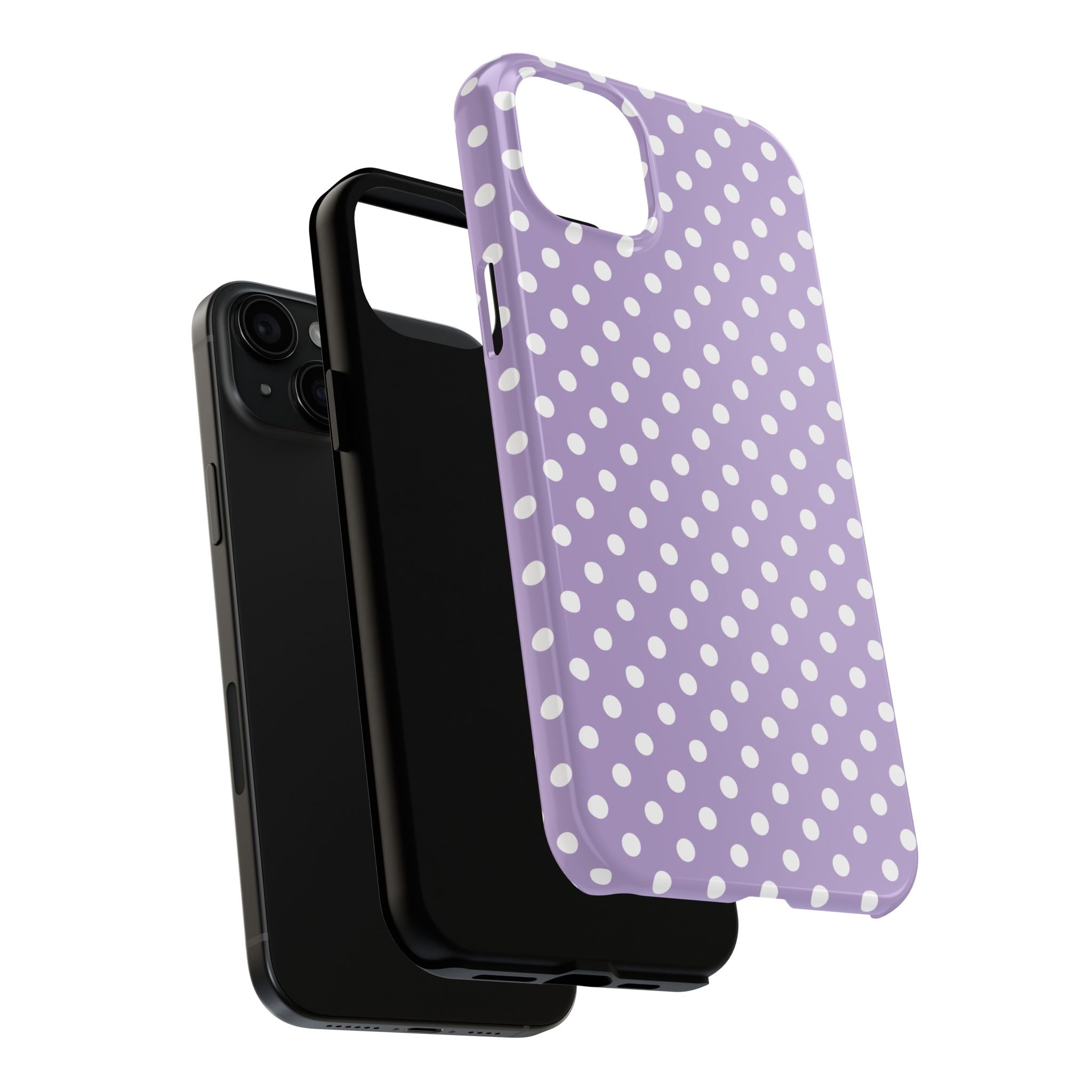 Purple Polka Dot Phone Case  - Tough Impact-Resistant Case
