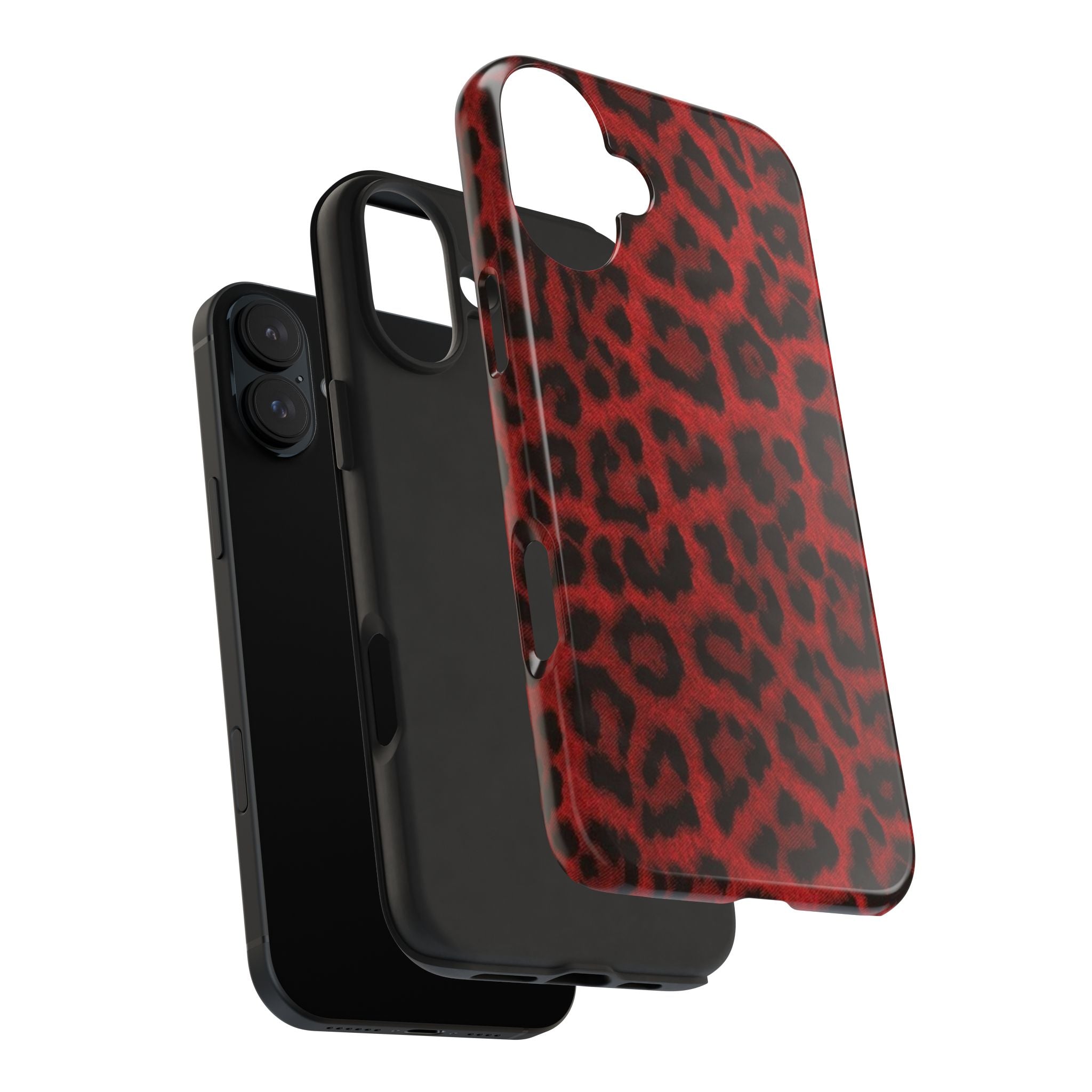 Red Cheetah Leopard Phone Case  - Tough Impact-Resistant Case