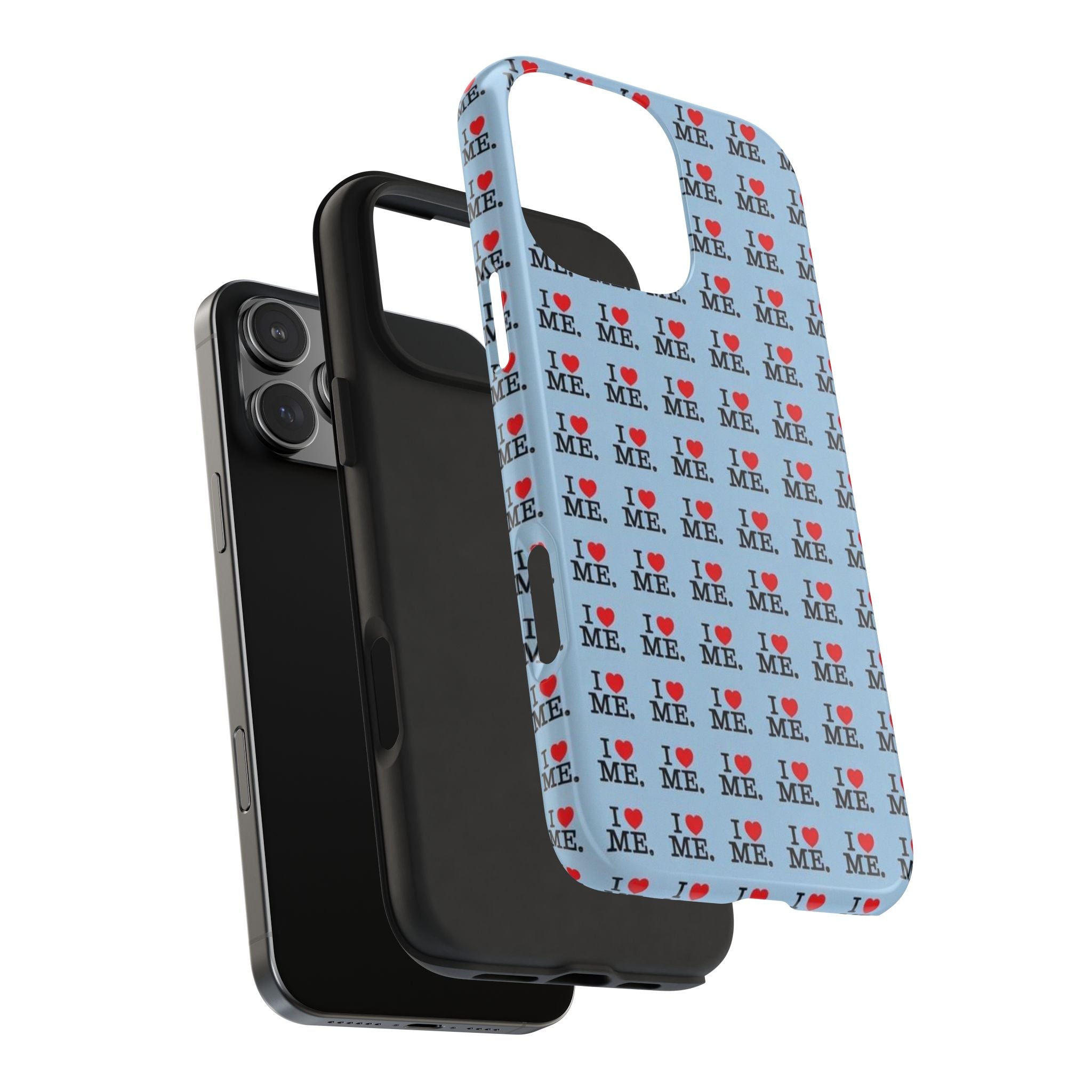 I <3 Me Baby Blue Phone Case
