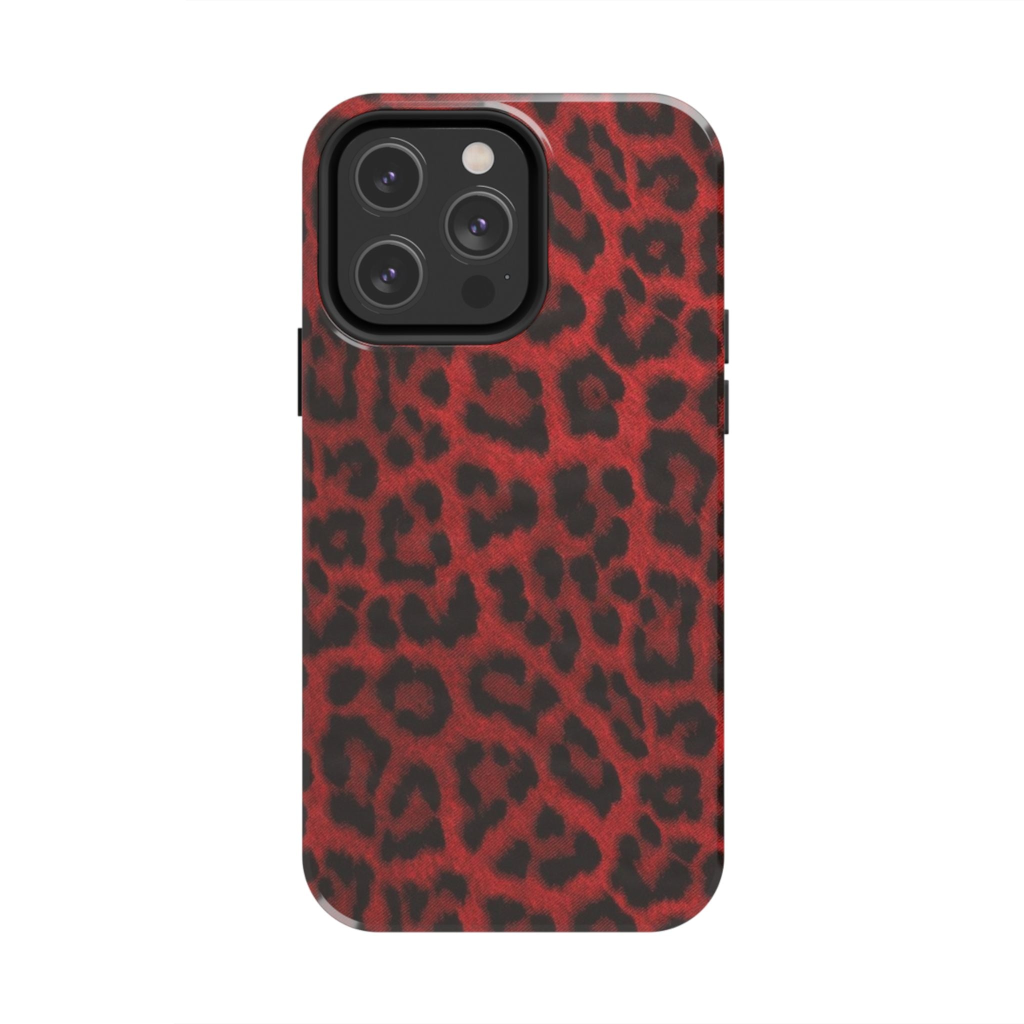 Red Cheetah Leopard Phone Case  - Tough Impact-Resistant Case
