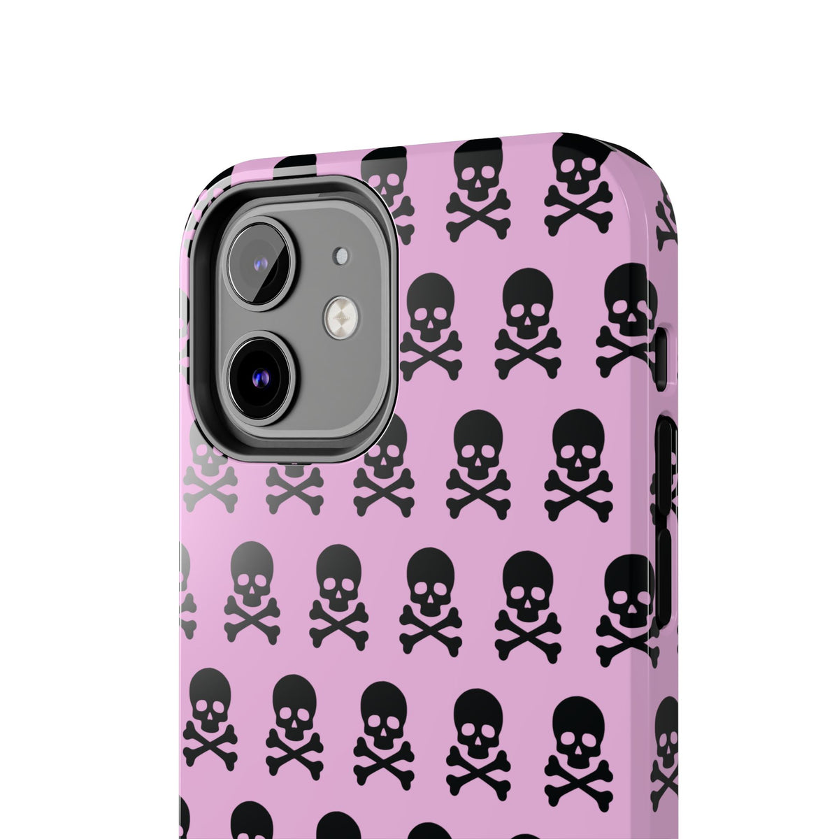Pink Punk Skull Print Phone Case