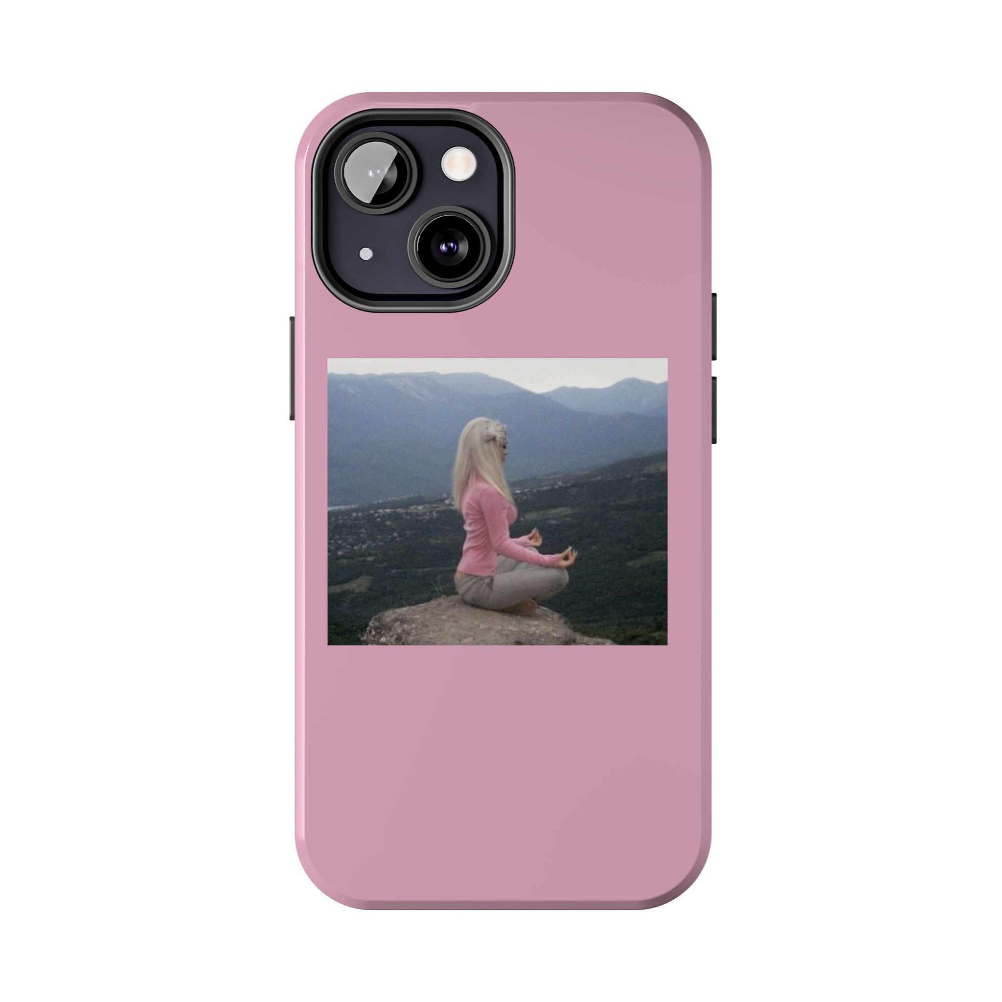 Manifestation Yoga Girl Manifesting Meme Phone Case