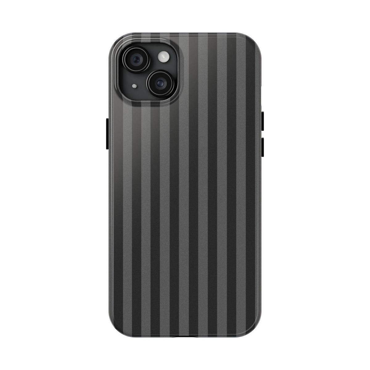 Dark Grey and Black Stripes Phone Case