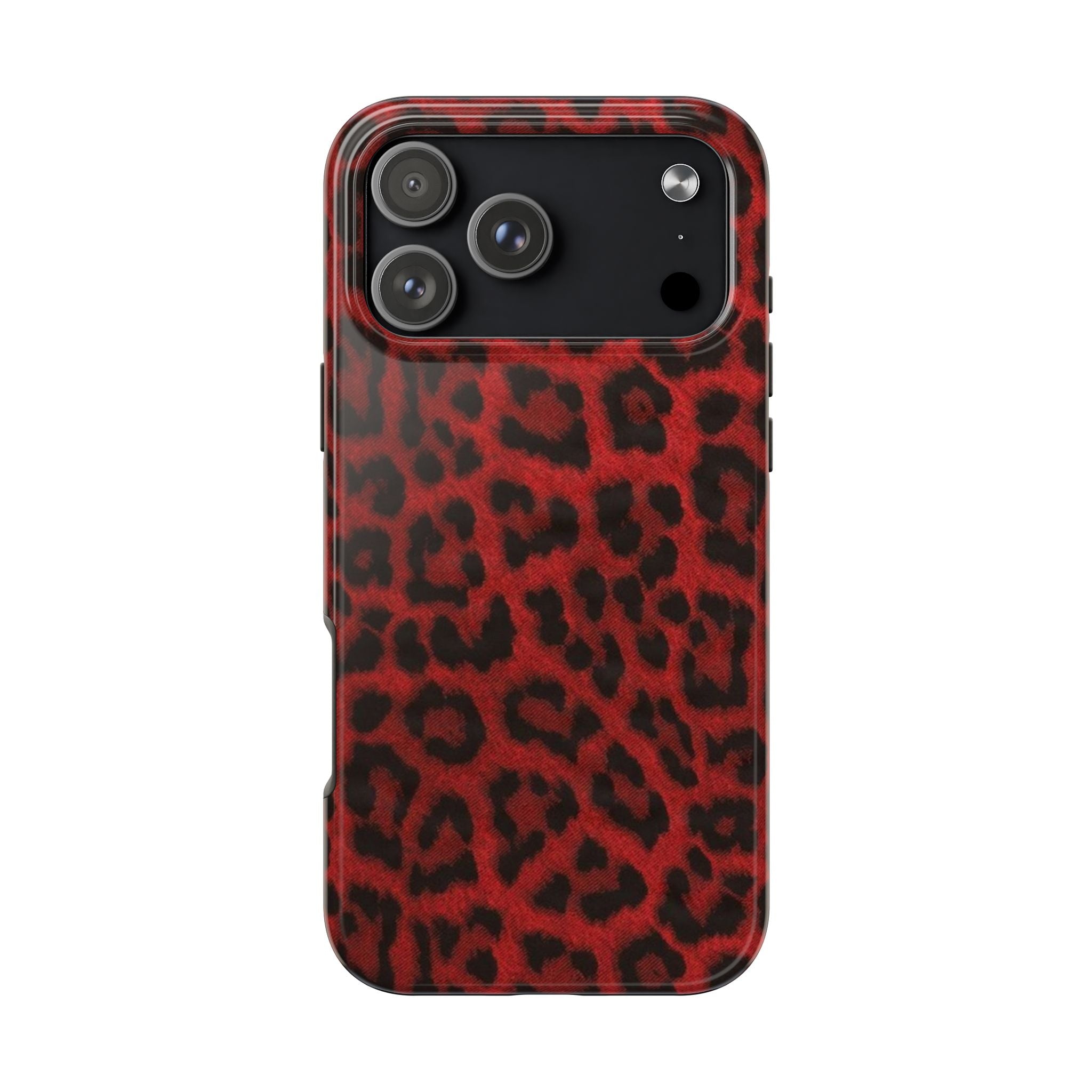 Red Cheetah Leopard Phone Case  - Tough Impact-Resistant Case