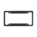 Black Polka Dot License Plate Frame - Dotted Car Frame