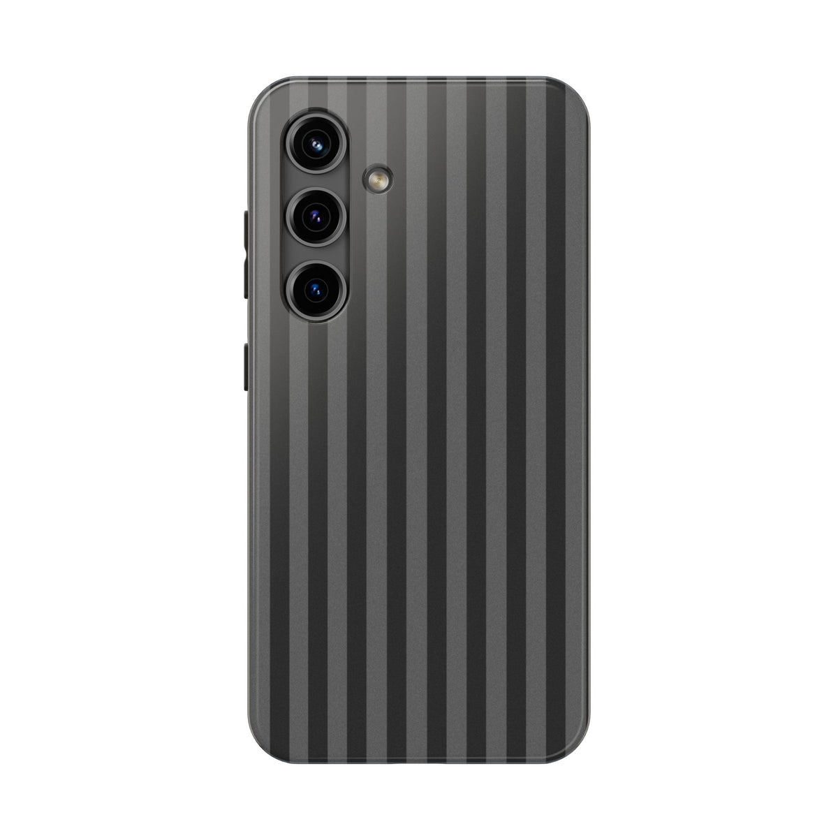 Dark Grey and Black Stripes Phone Case
