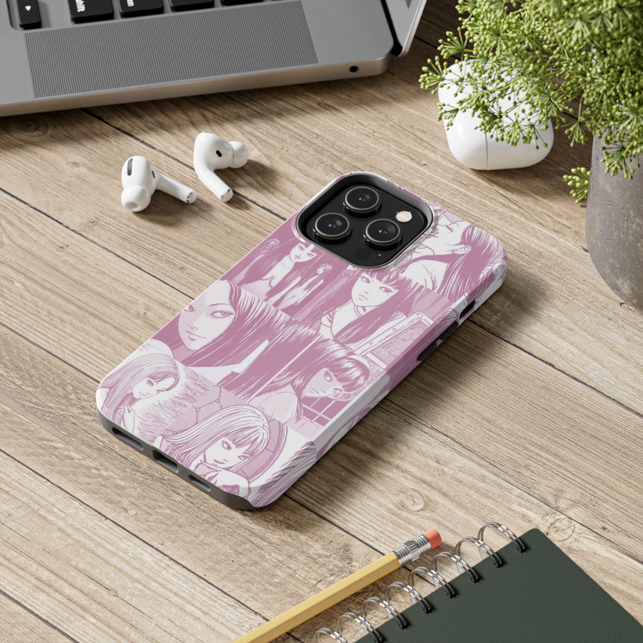 Cute Pink Anime Girl Comic BookPhone Case  - Tough Impact-Resistant Cases