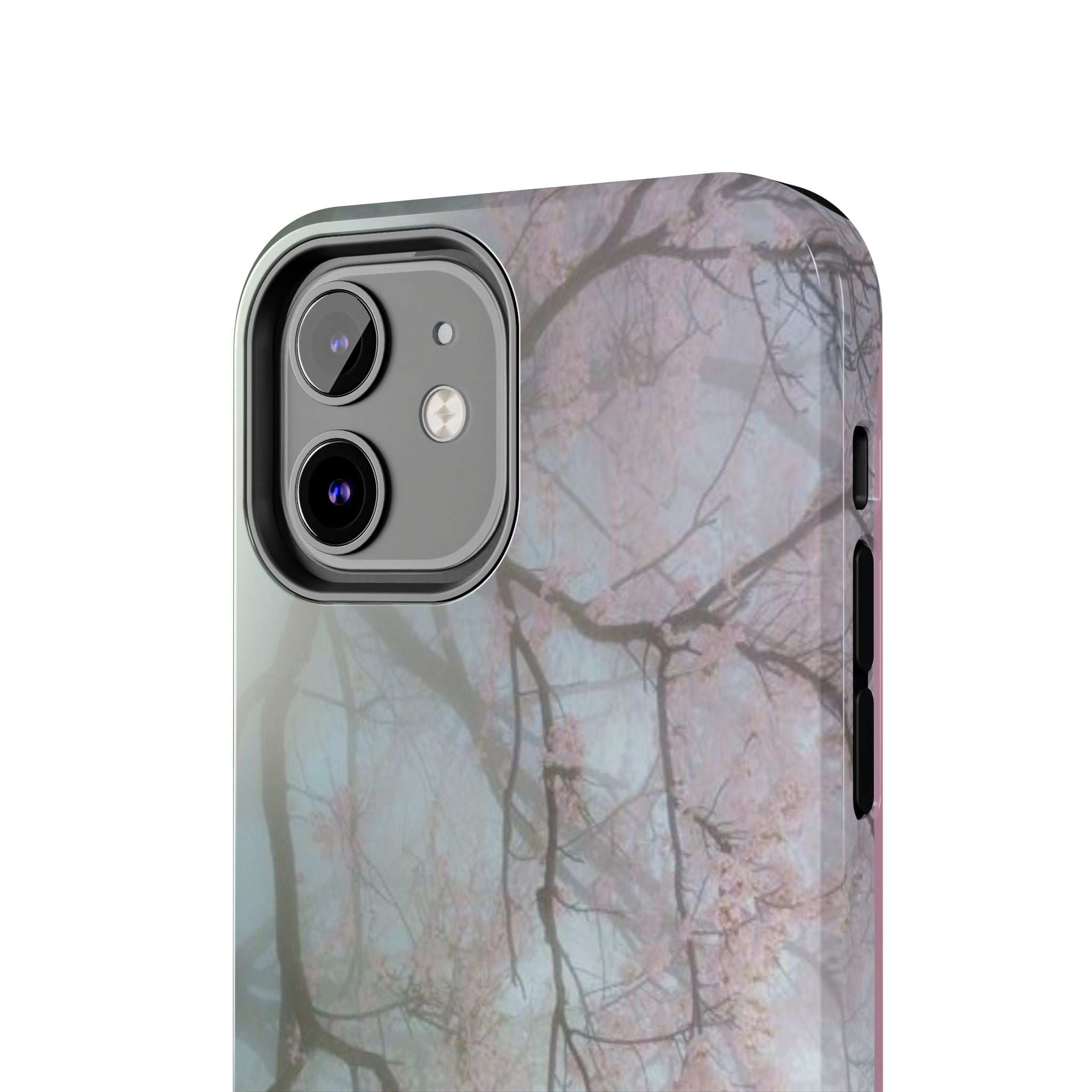 Foggy Cherry Blossom Cyber Phone Case  - Tough Impact-Resistant Case