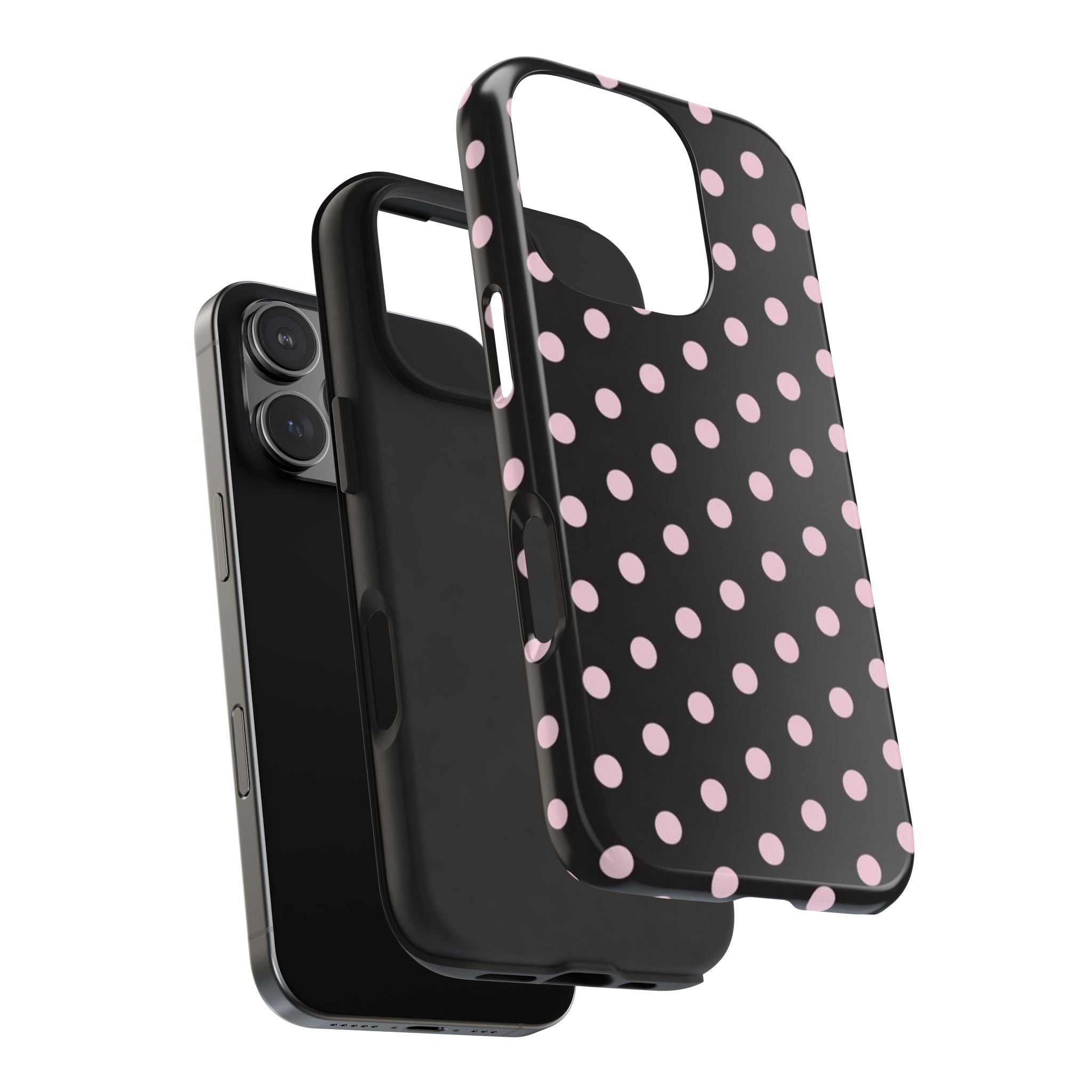 Black and Pink Spots Phone Case