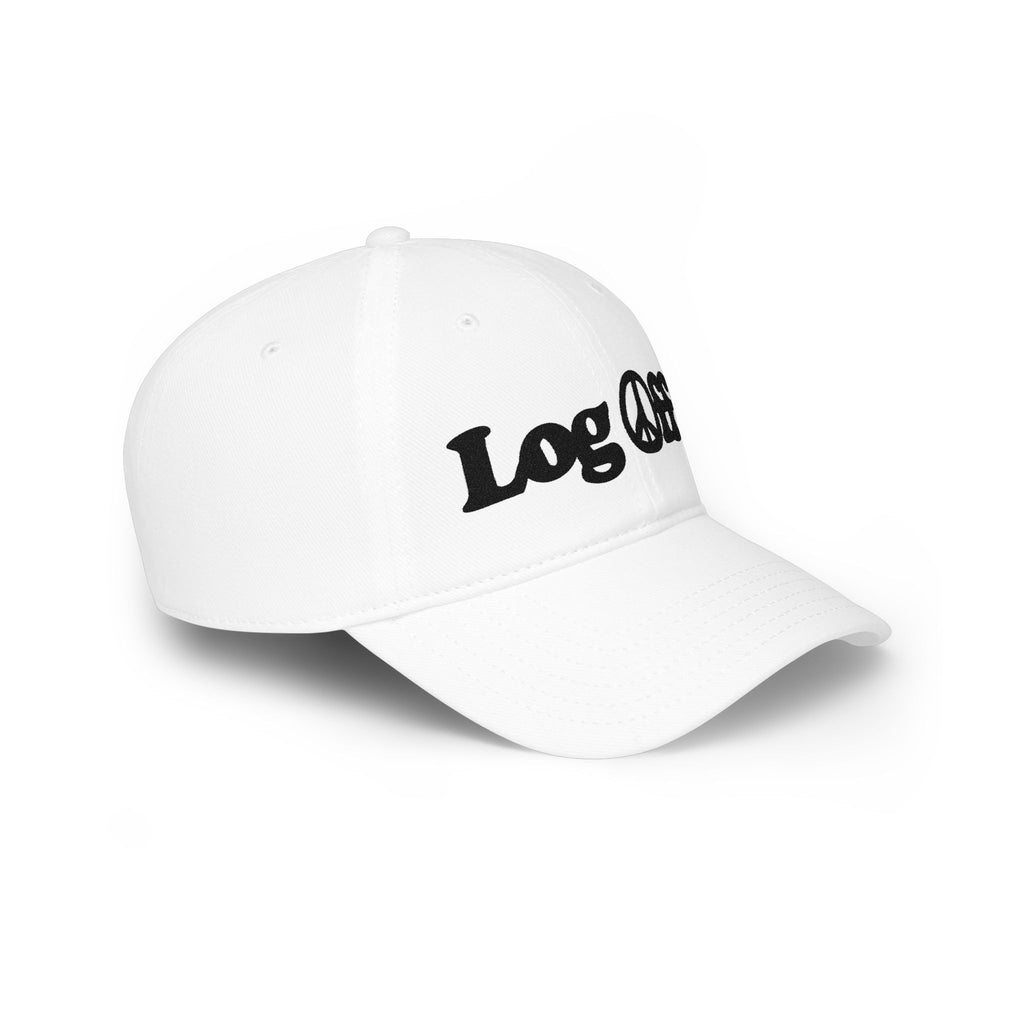 Log Off! Peace Sign Low Profile Baseball Cap