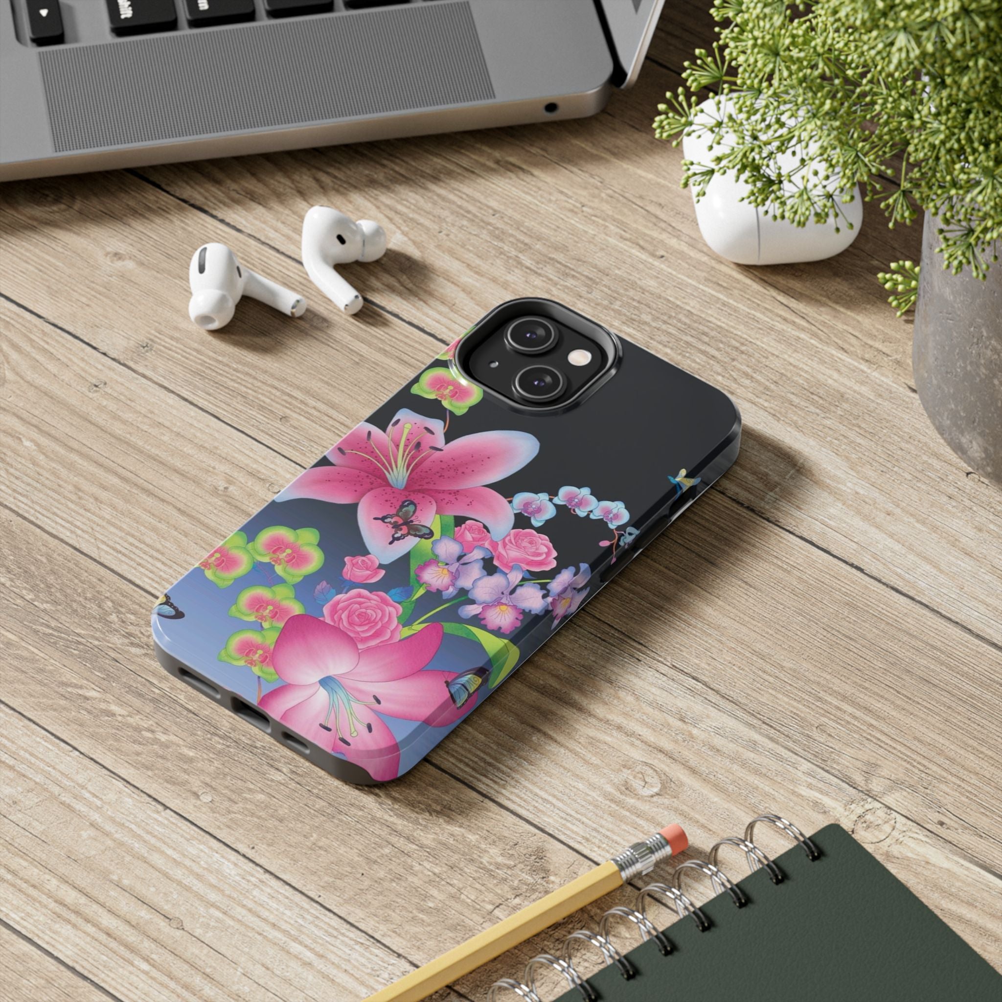 Bright Lily and Orchid  Phone Case